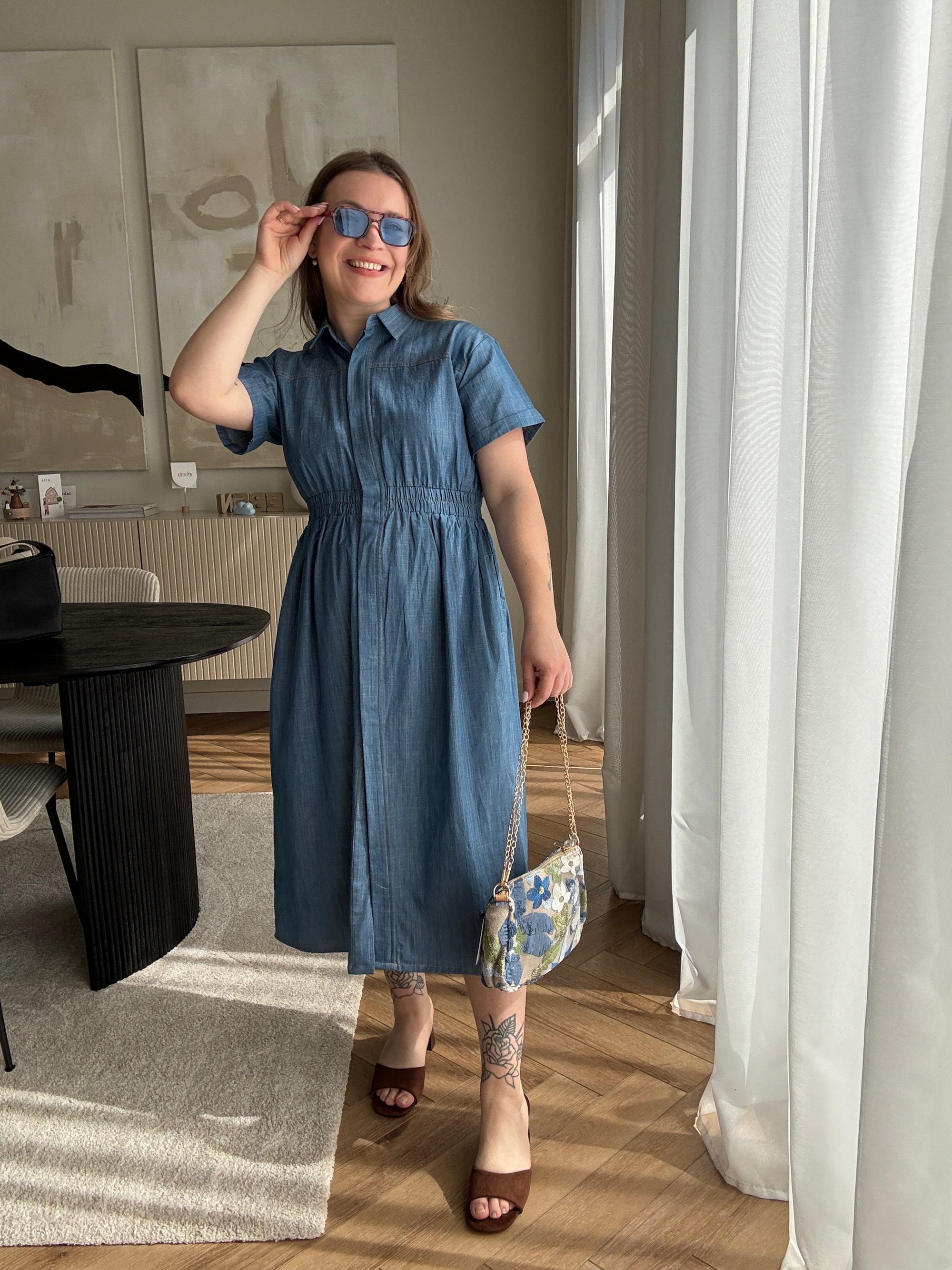 Chloë Denim dress