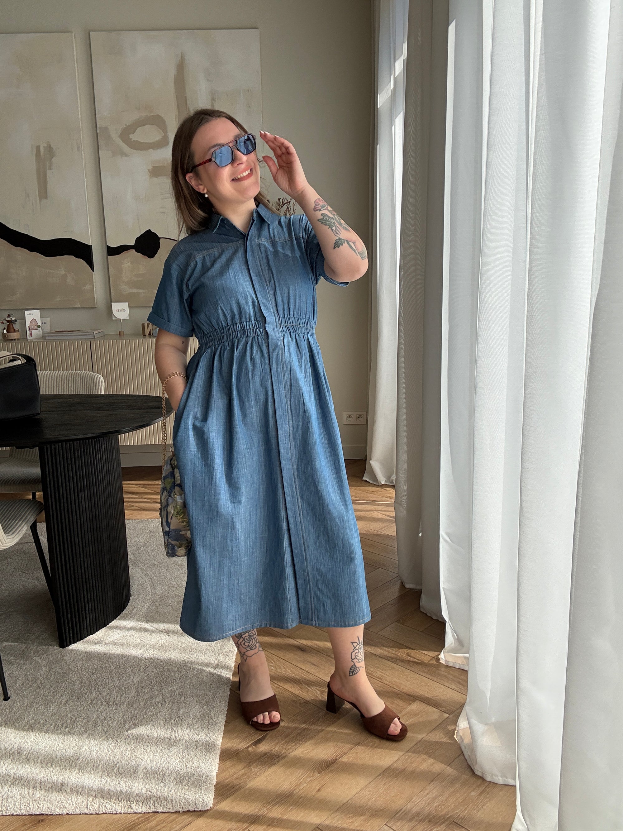 Chloë Denim dress
