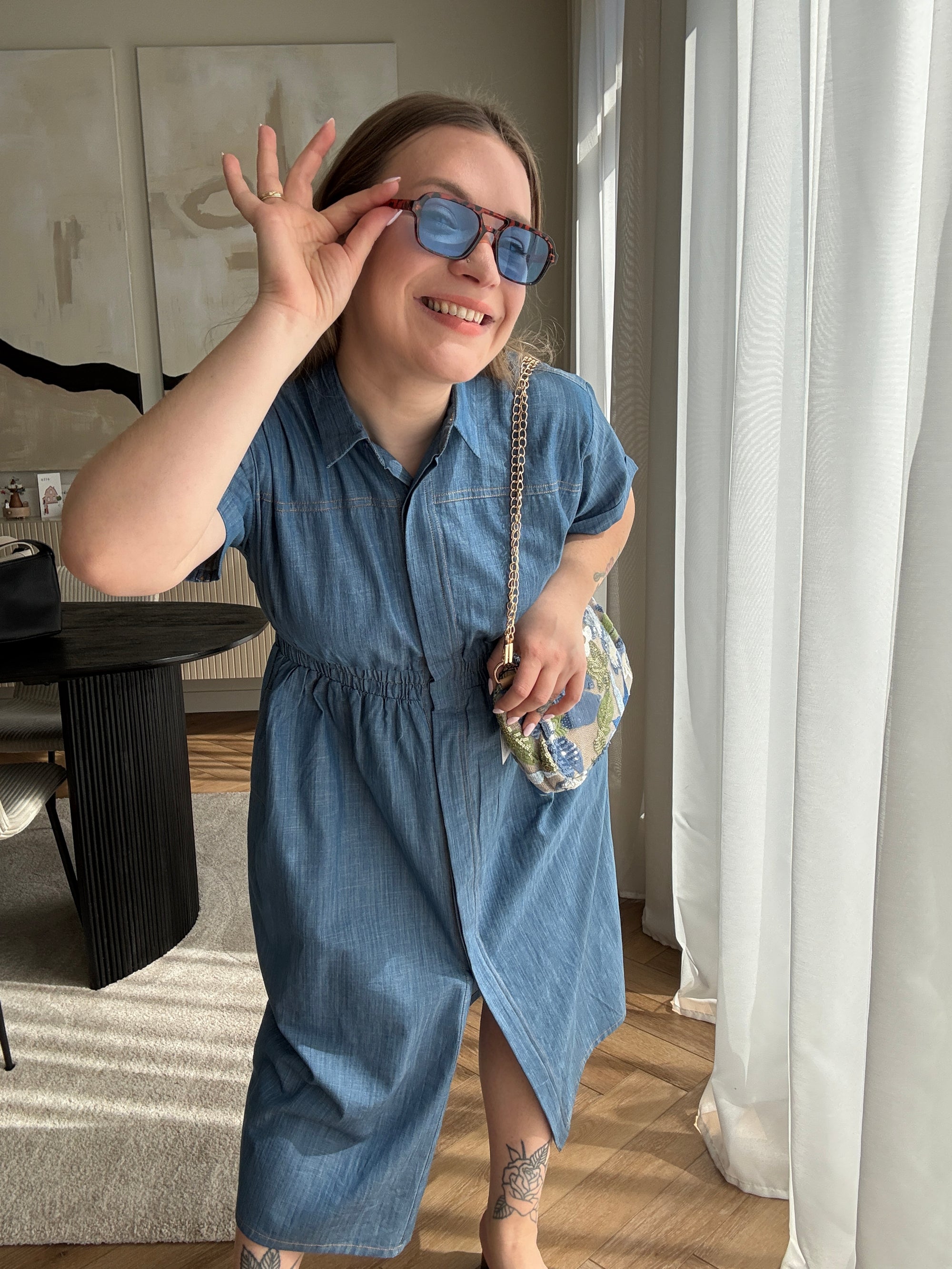 Chloë Denim dress
