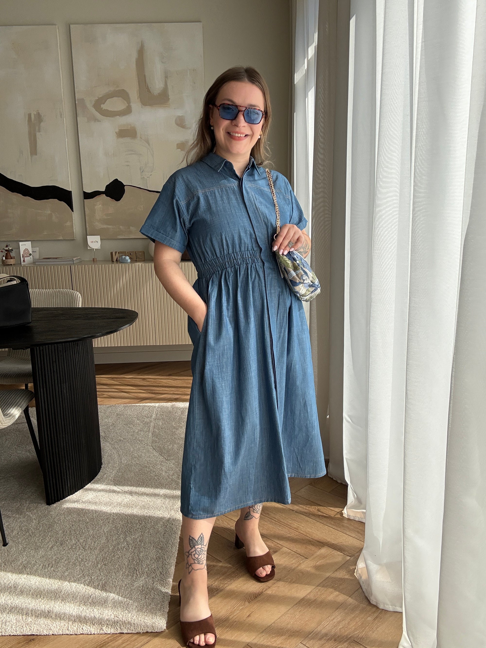 Chloë Denim dress
