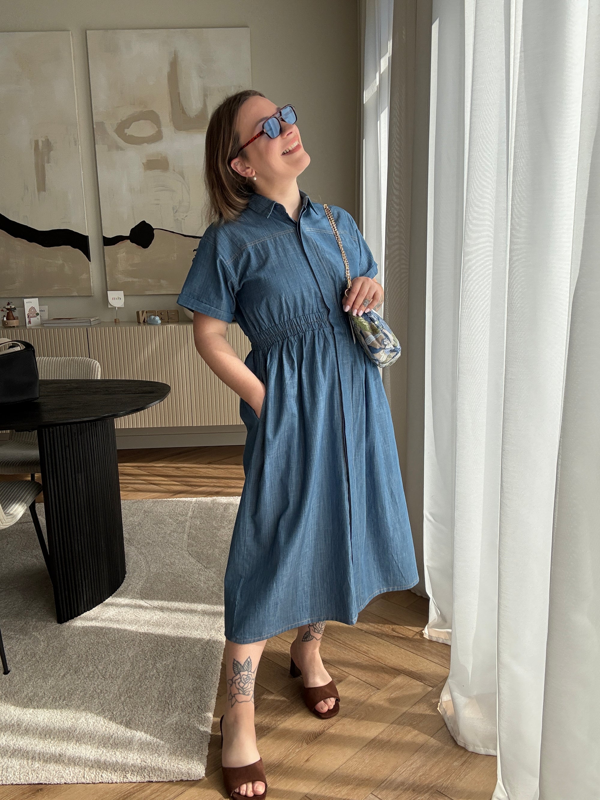 Chloë Denim dress