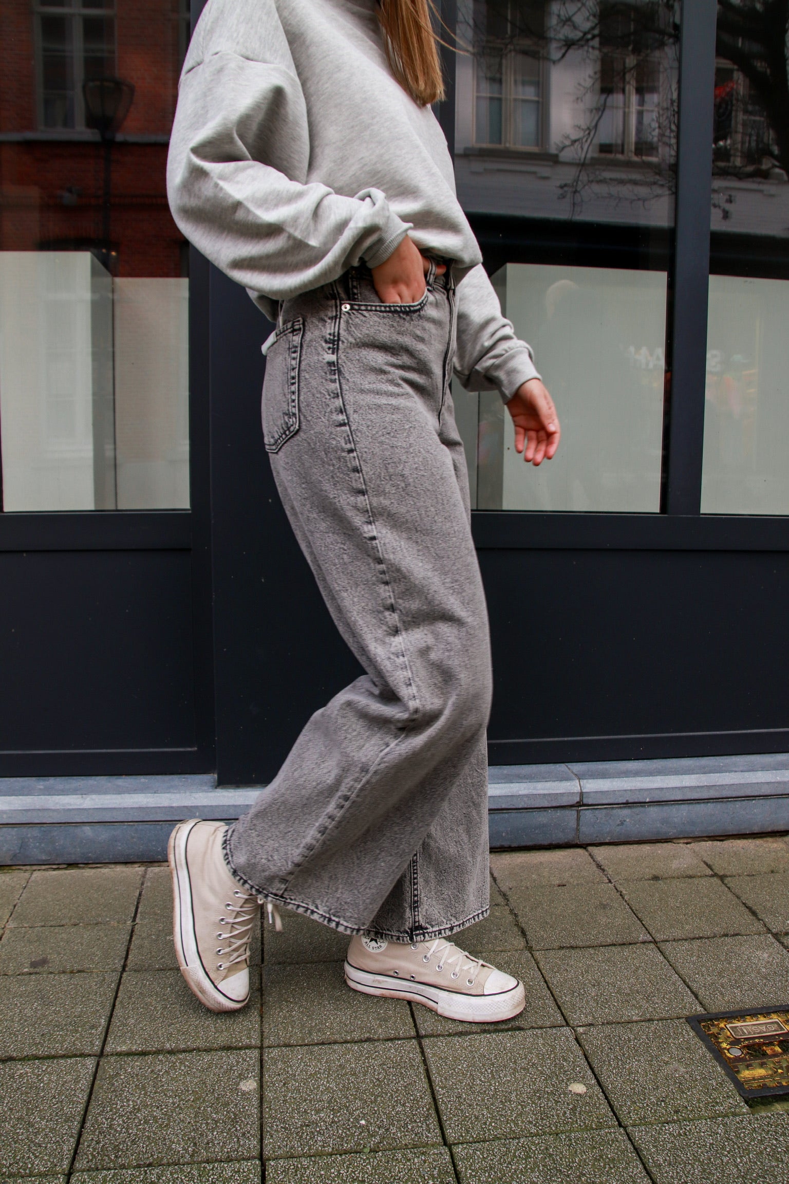 Tokyo wide jeans grey