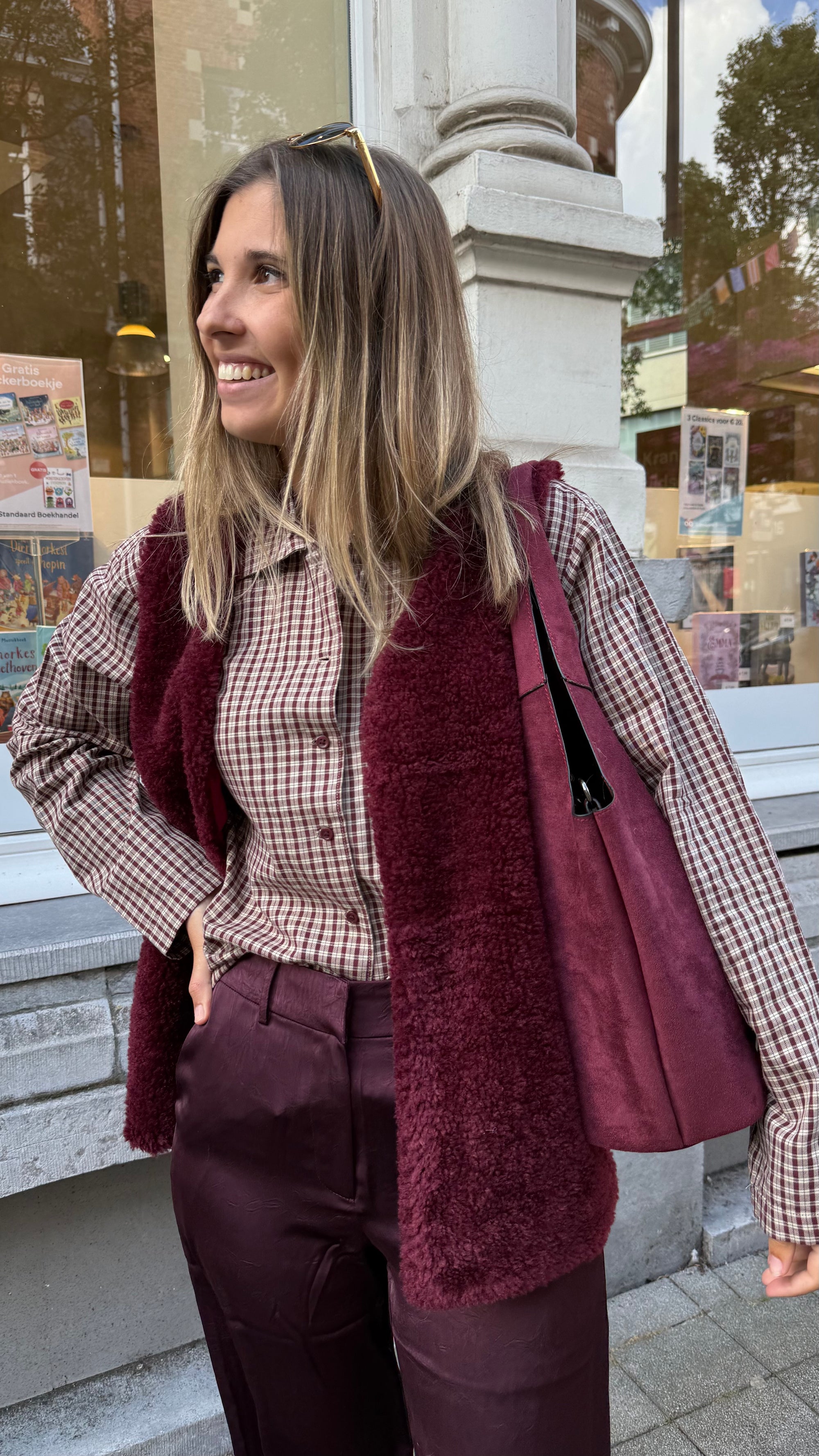 Sasha gilet burgundy
