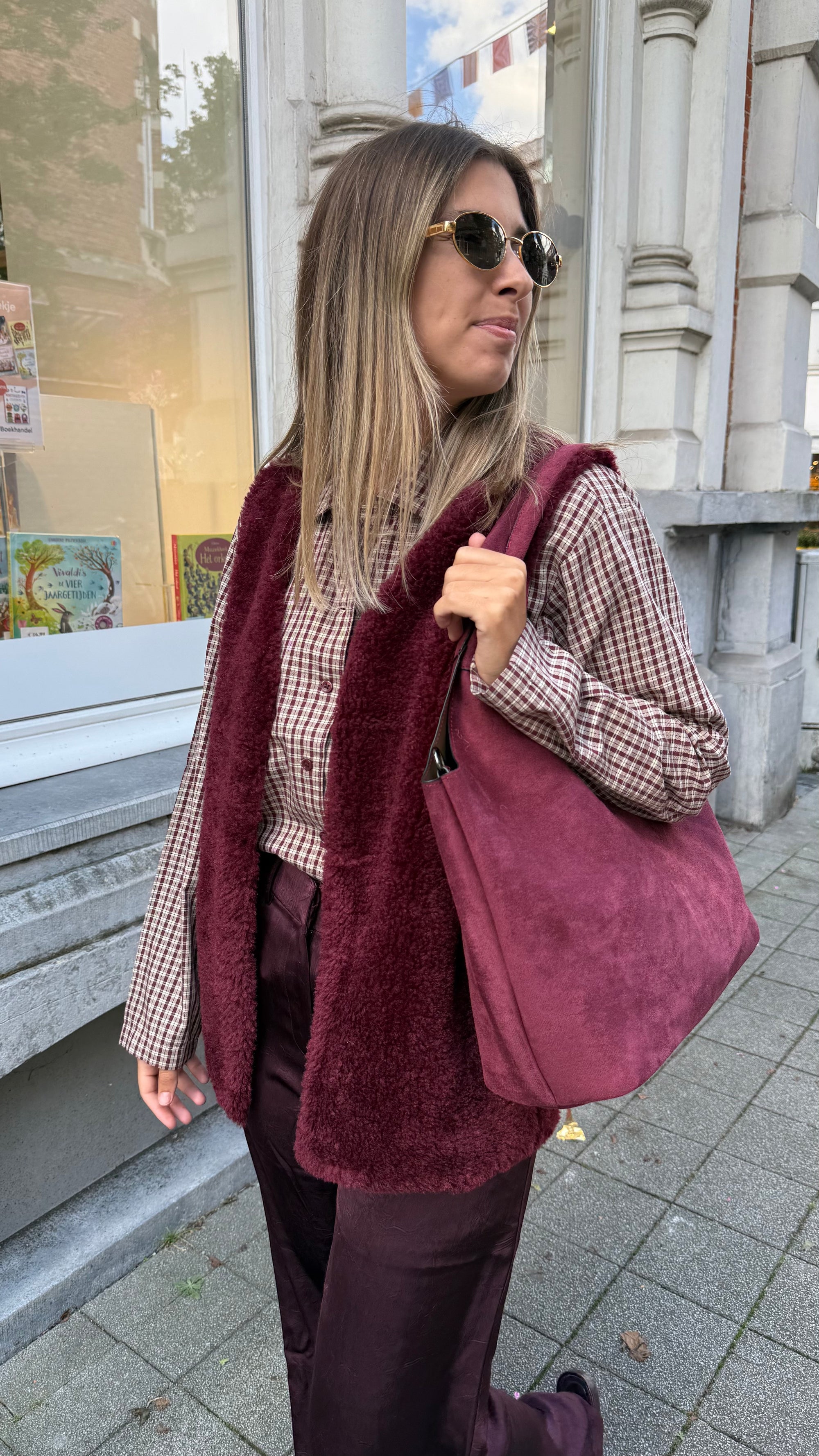 Sasha gilet burgundy