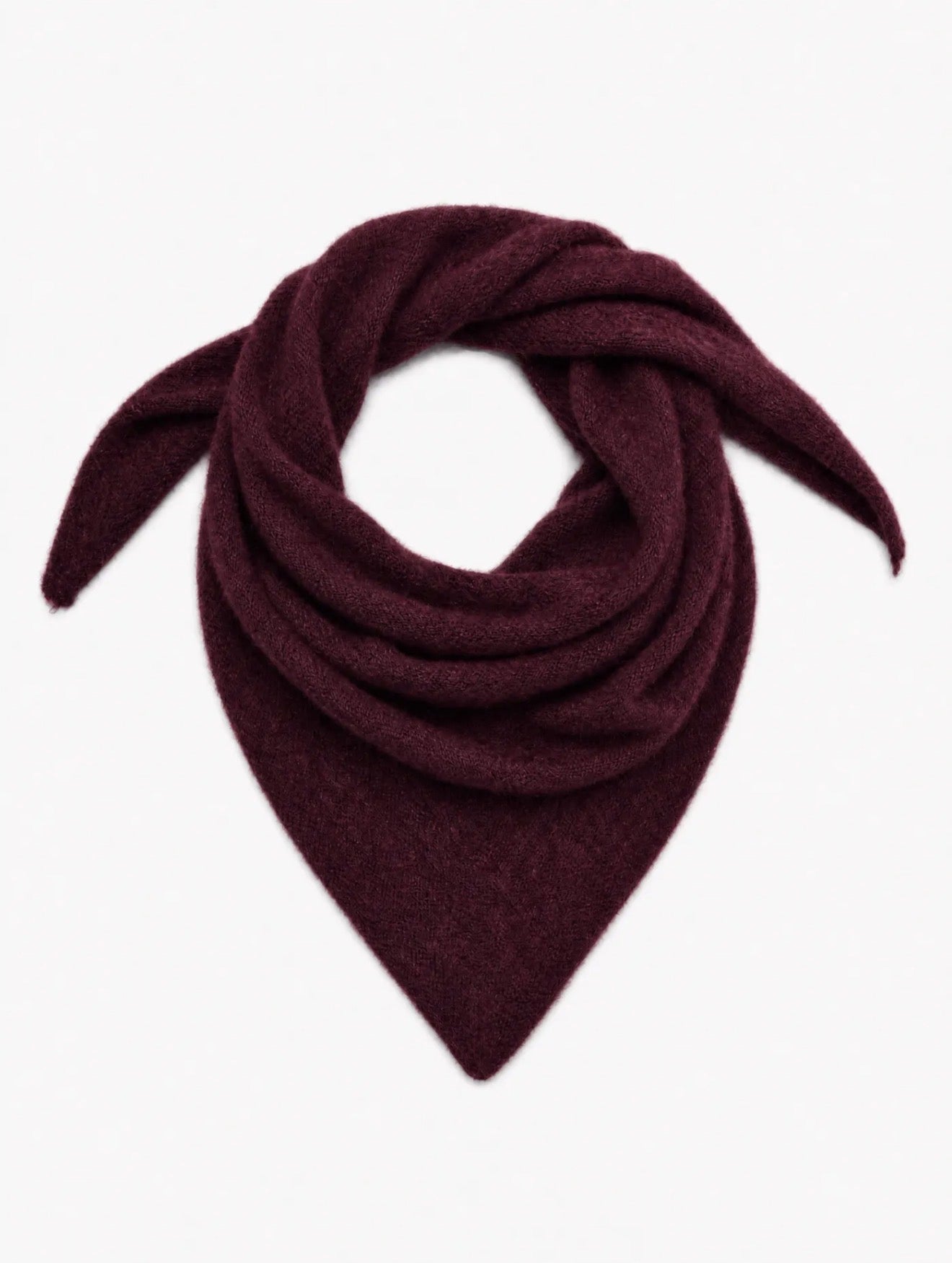 Rowan triangle scarf - vino