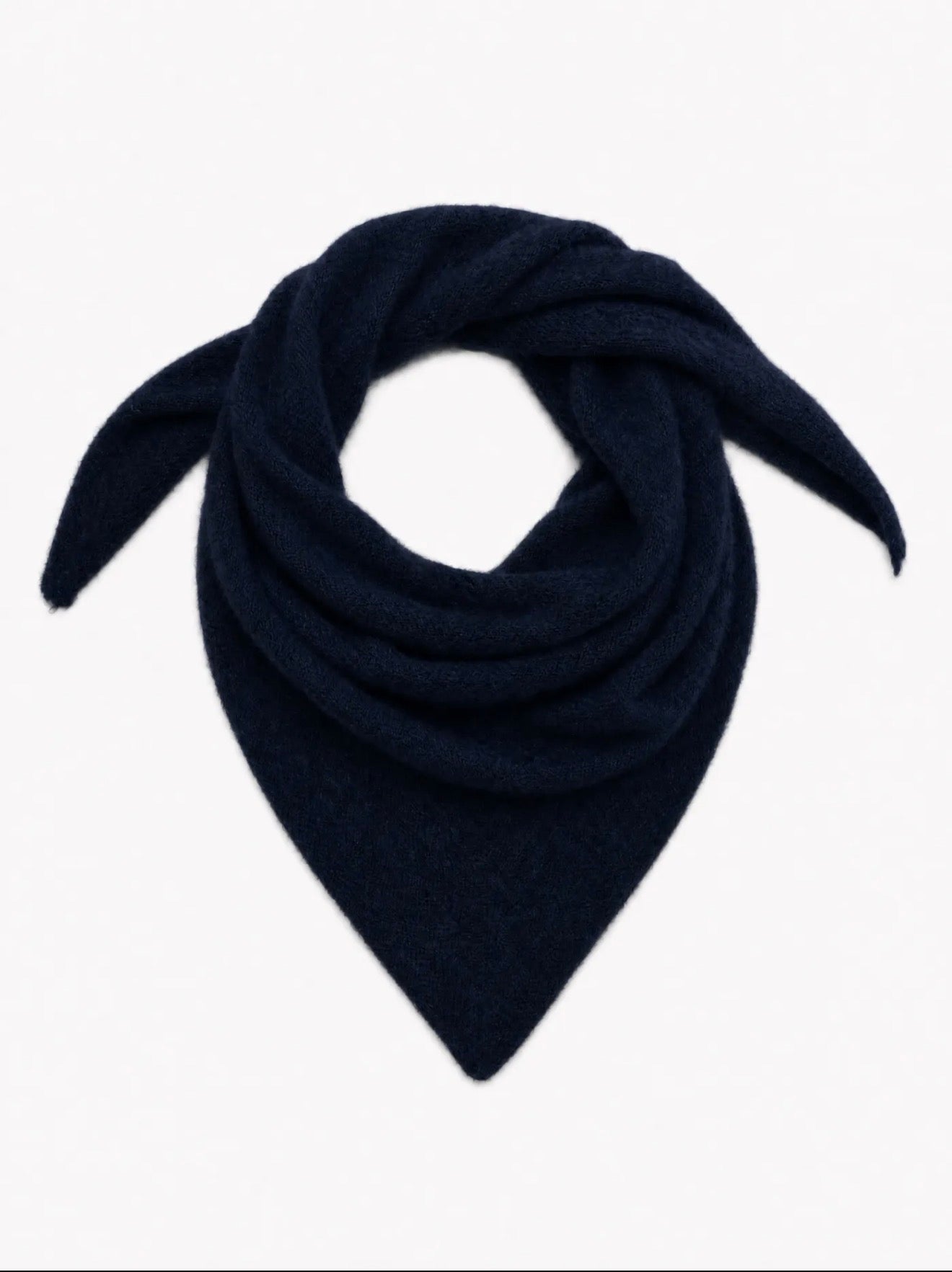 Rowan triangle scarf - navy