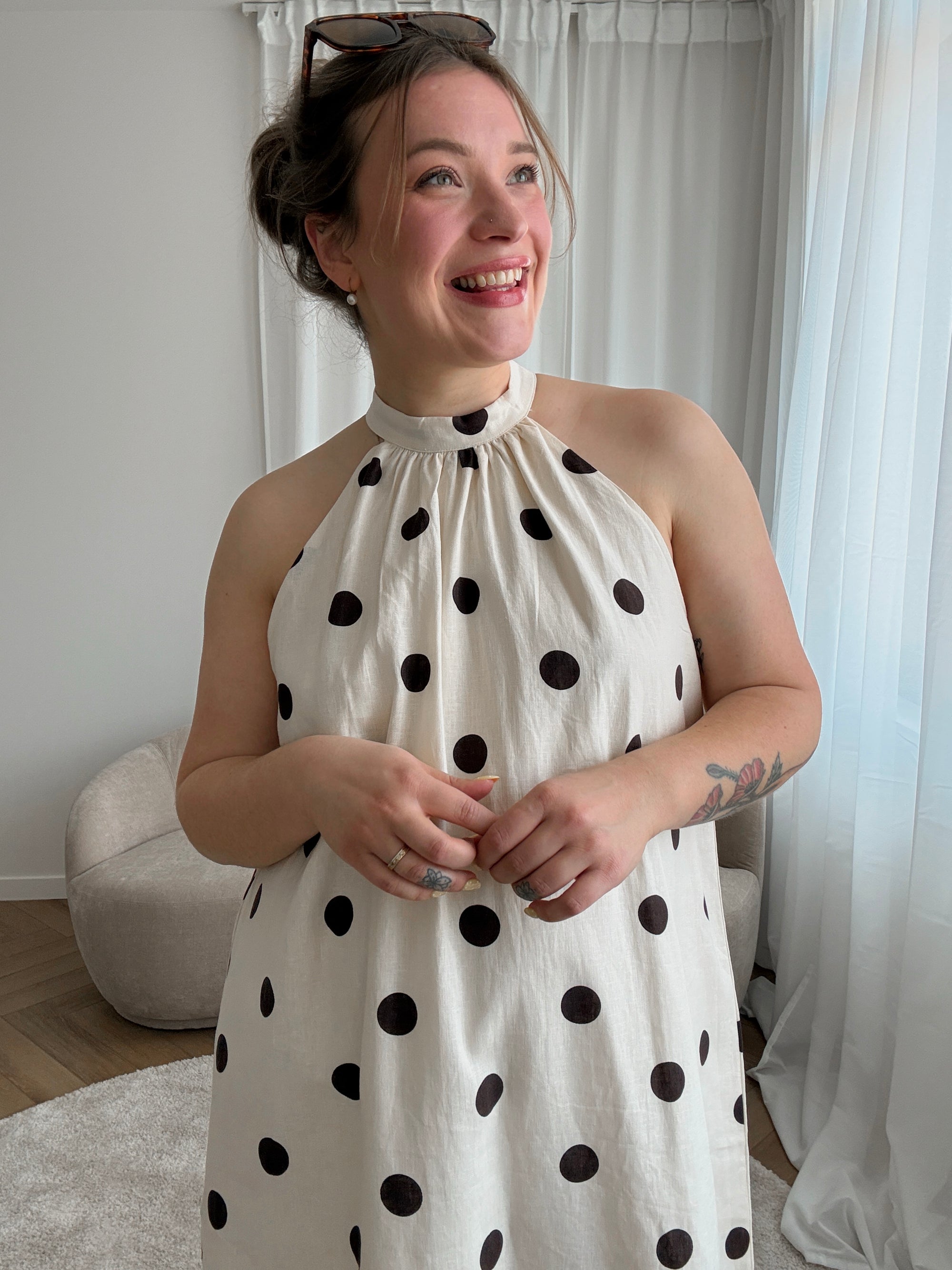 Warna polkadot dress