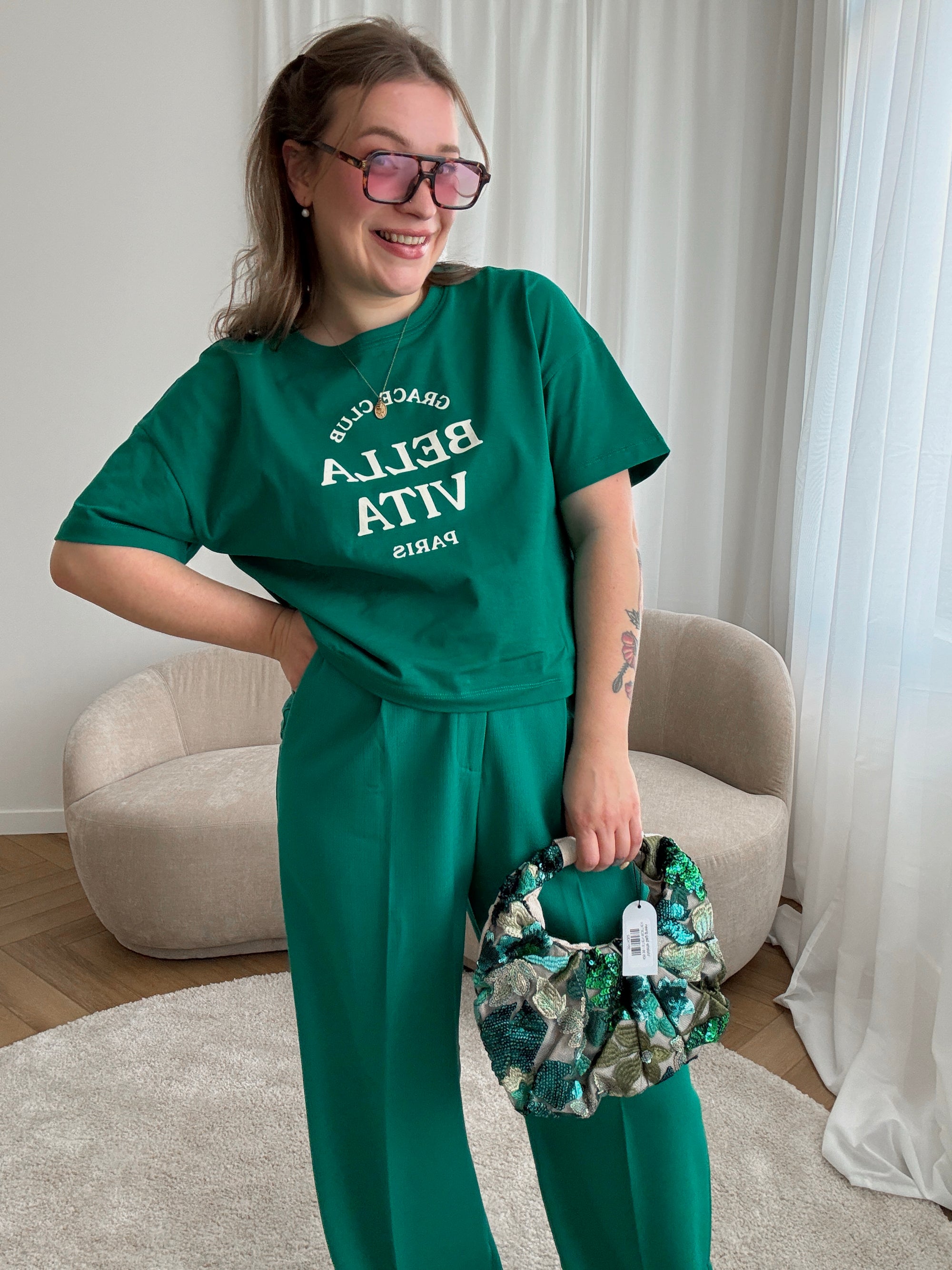 Bella Vita t-shirt green