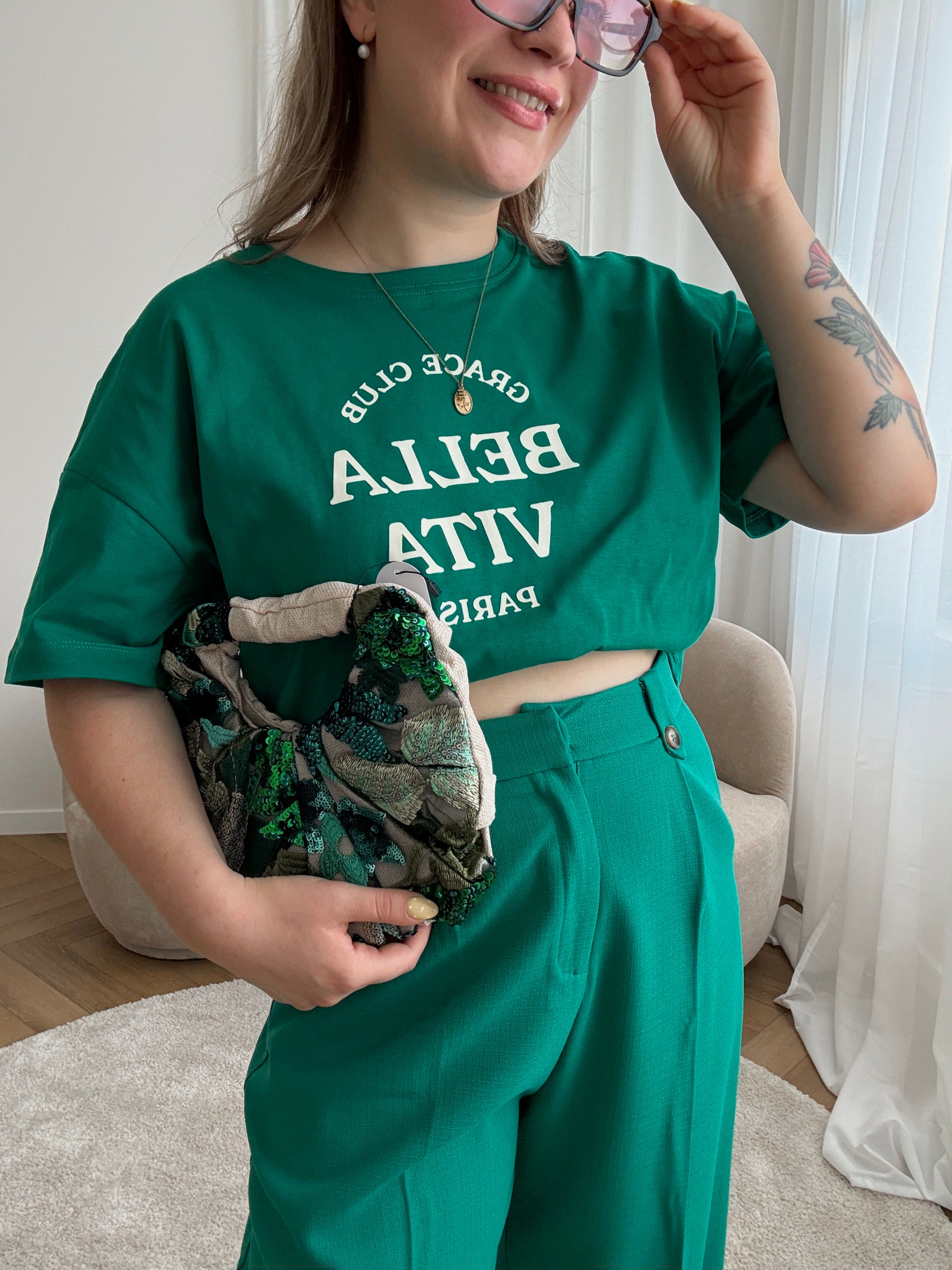 Bella Vita t-shirt green