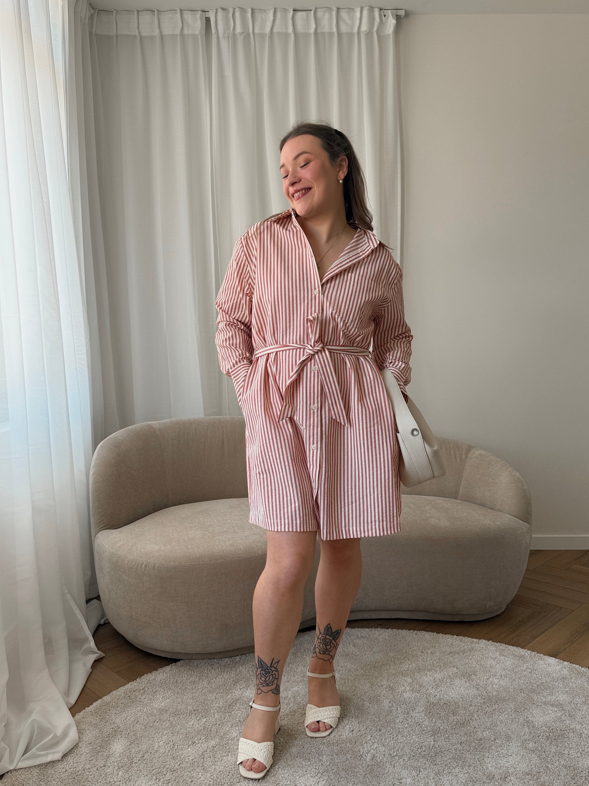 Visery stripe dress
