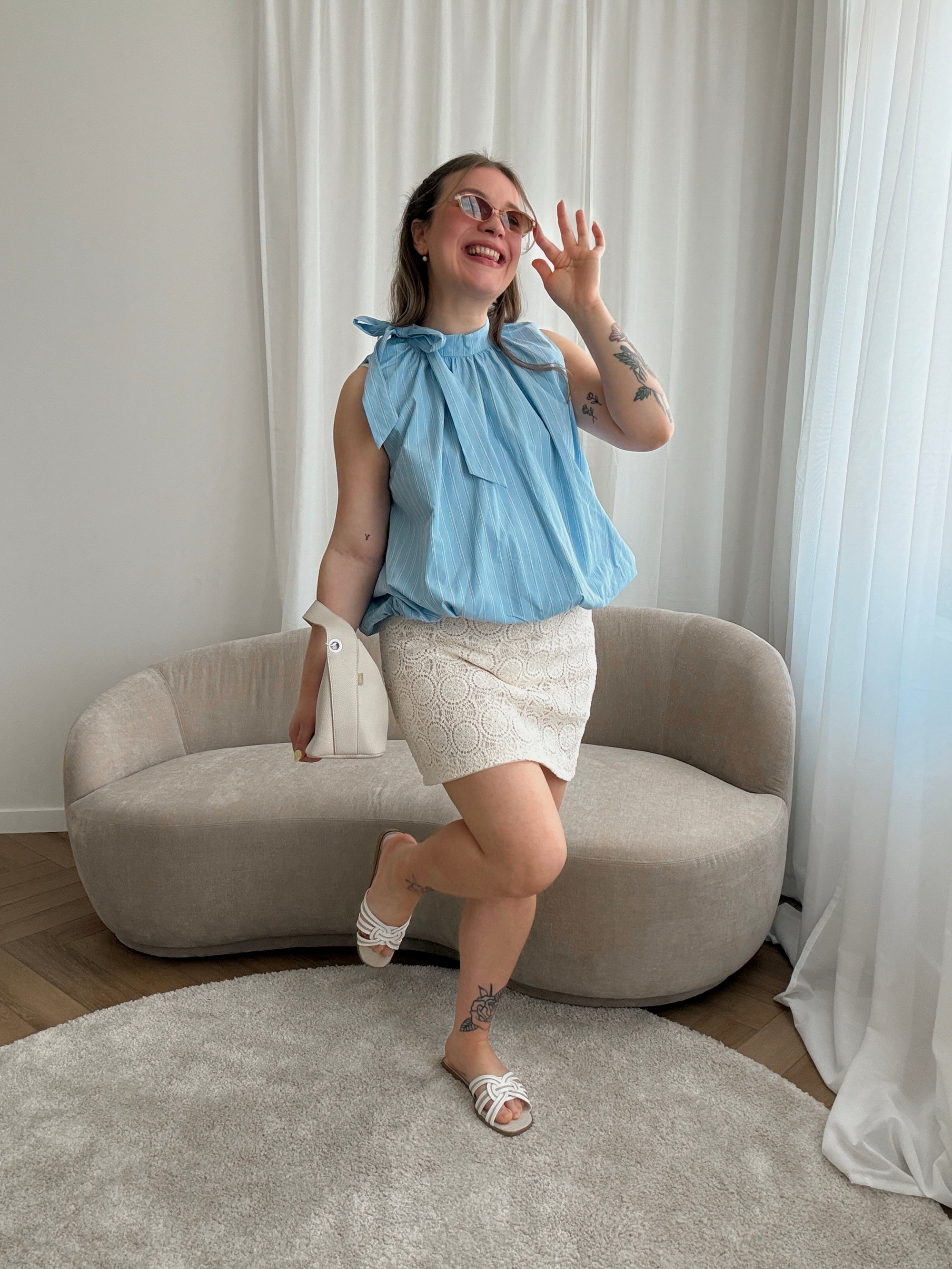 Vanya blouse blue
