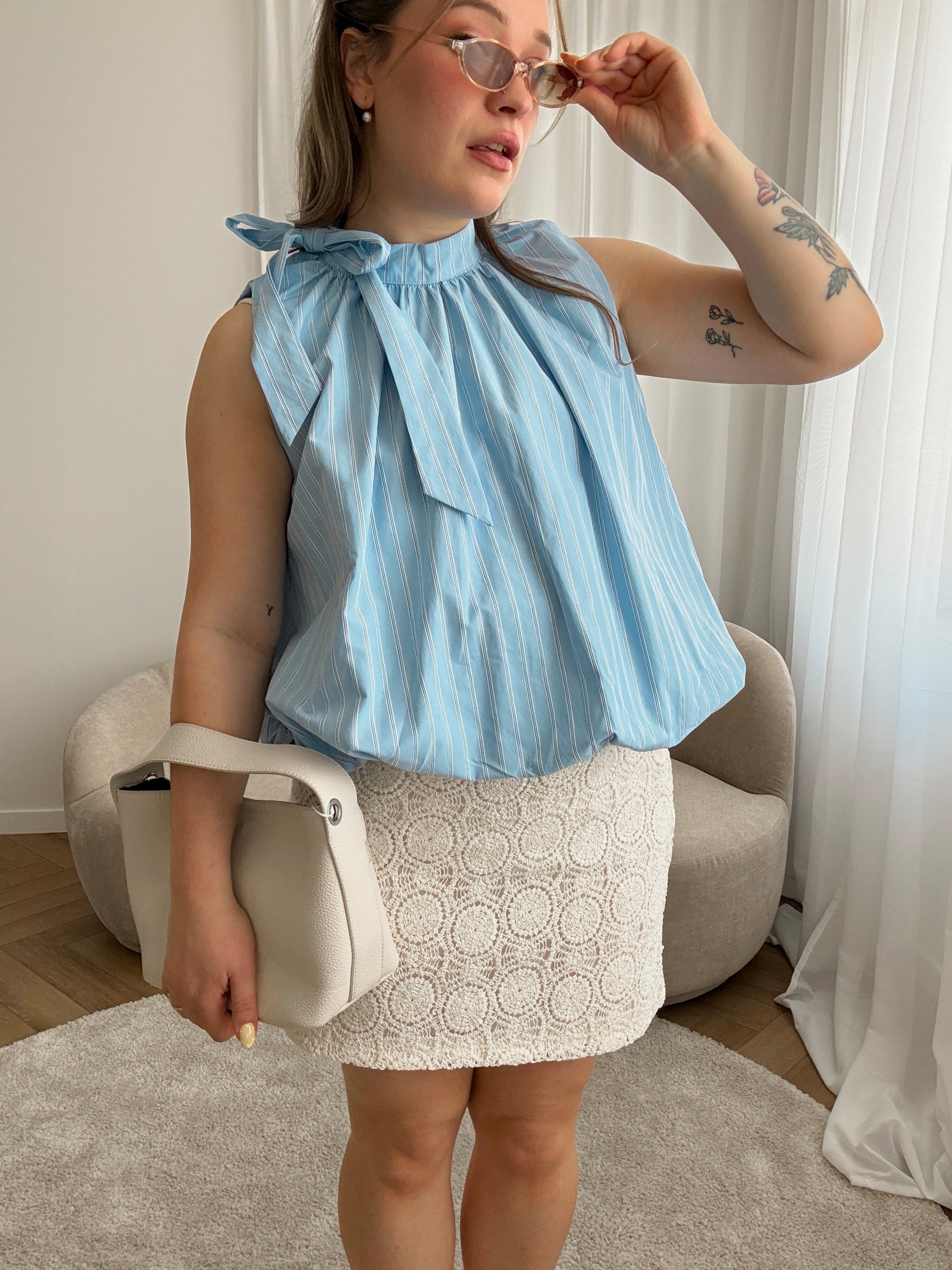 Vanya blouse blue