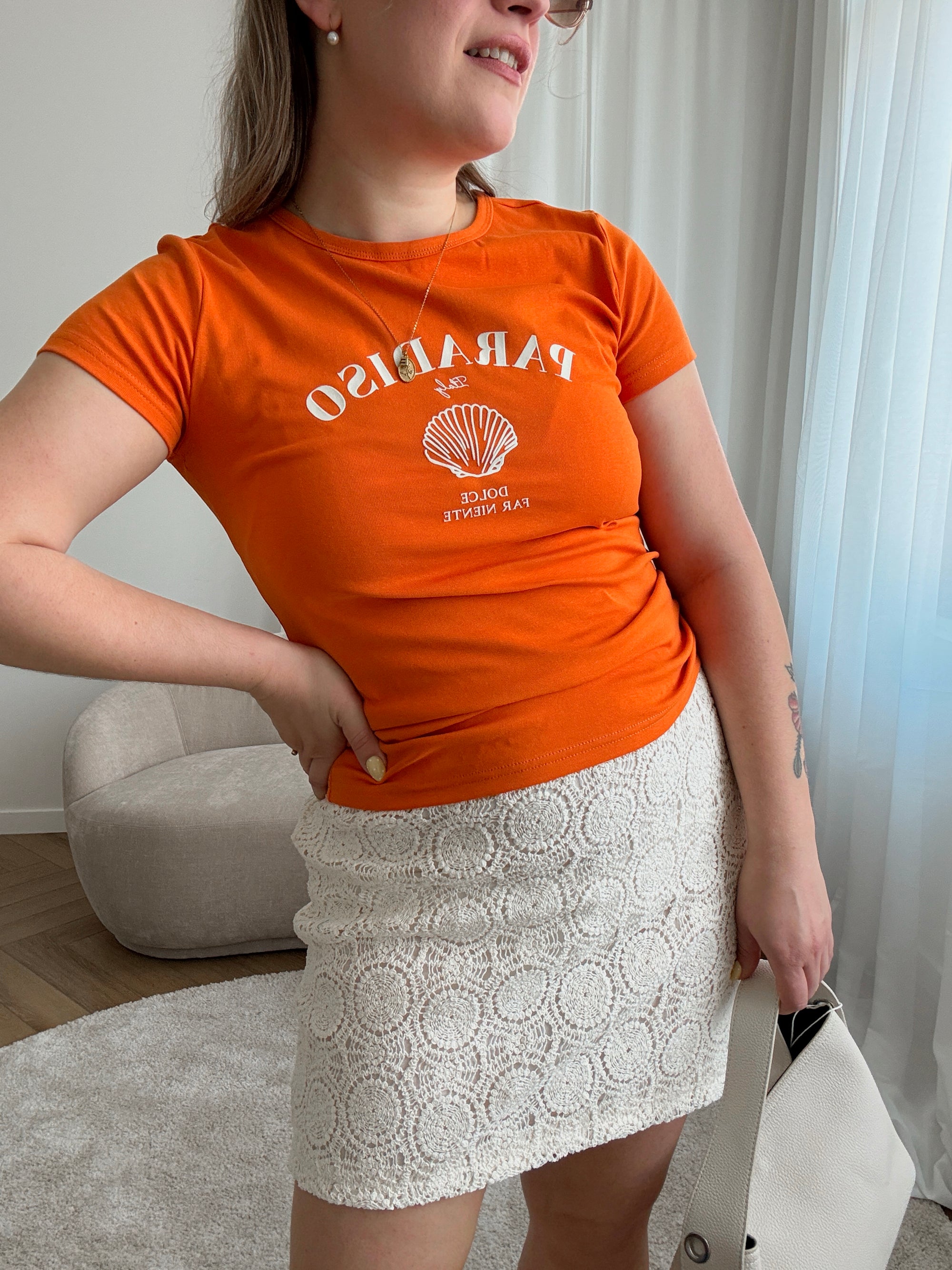 Wrenley T-shirt orange
