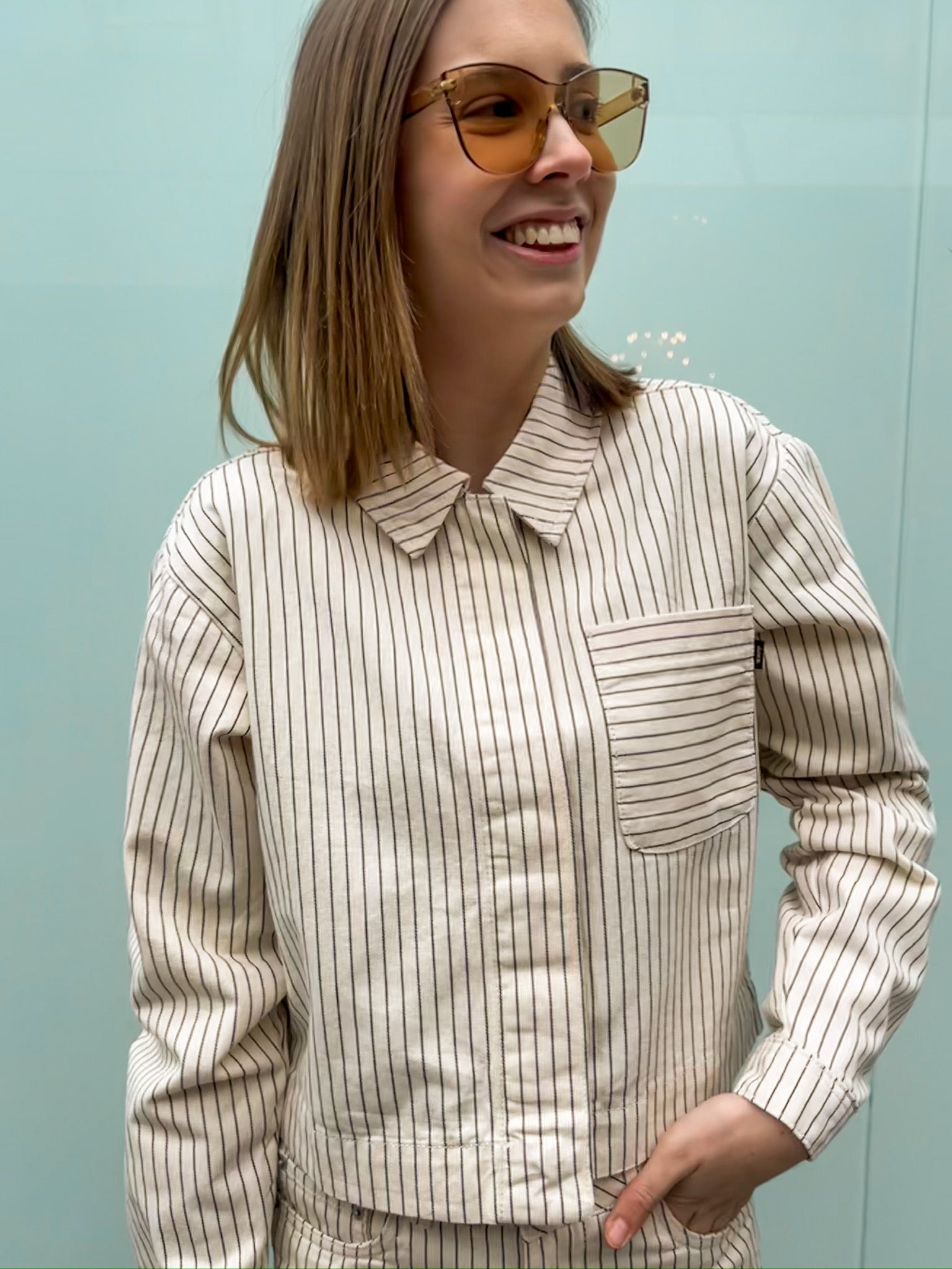 Maddy striped overshirt