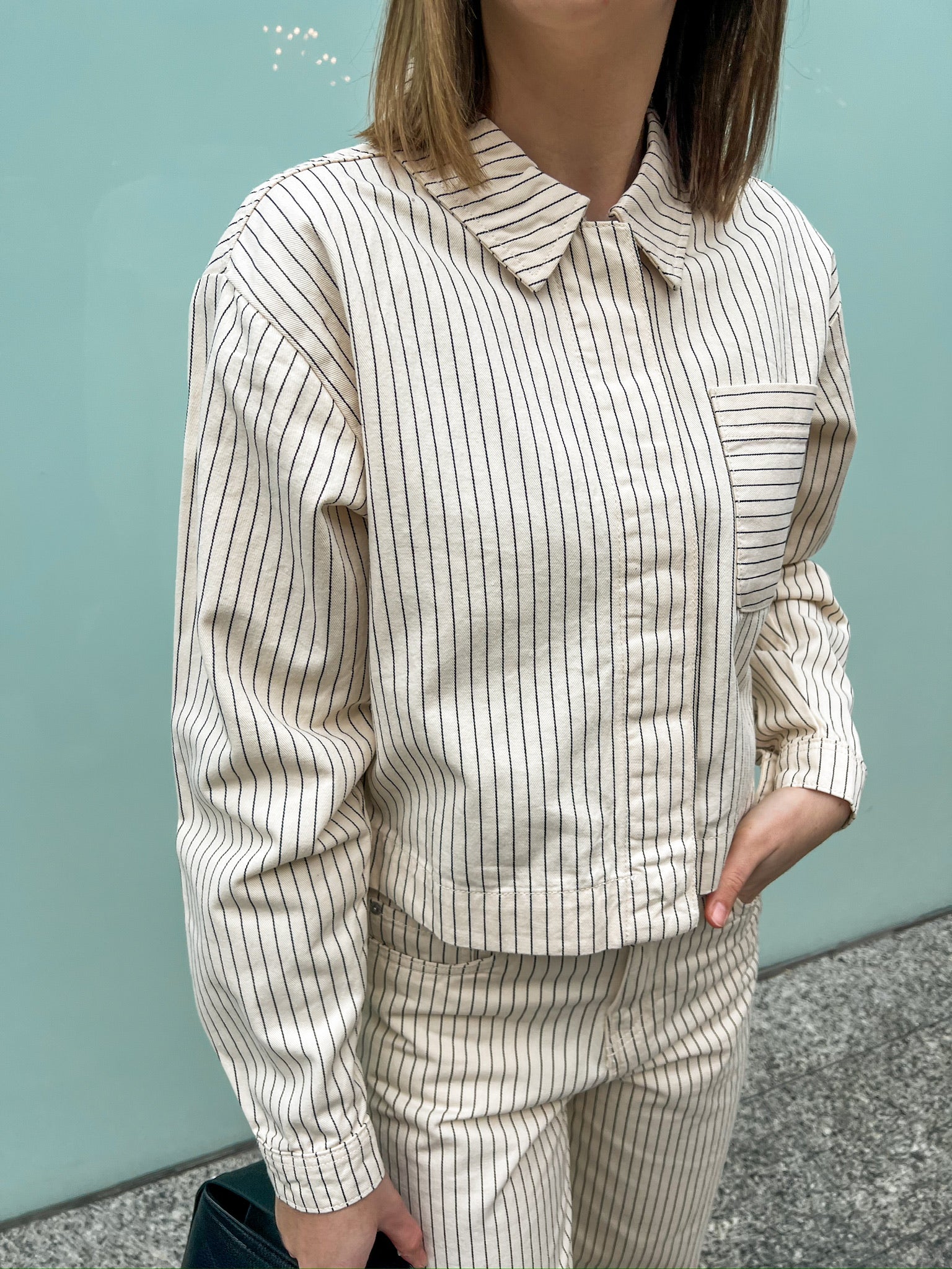 Maddy striped overshirt