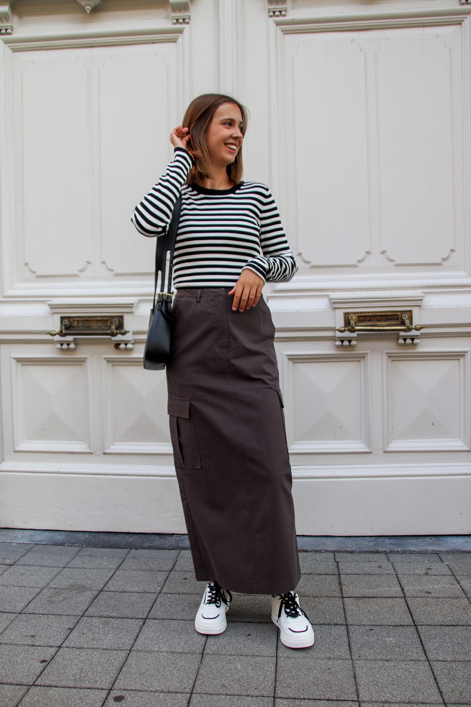 Newyork cargo maxi skirt