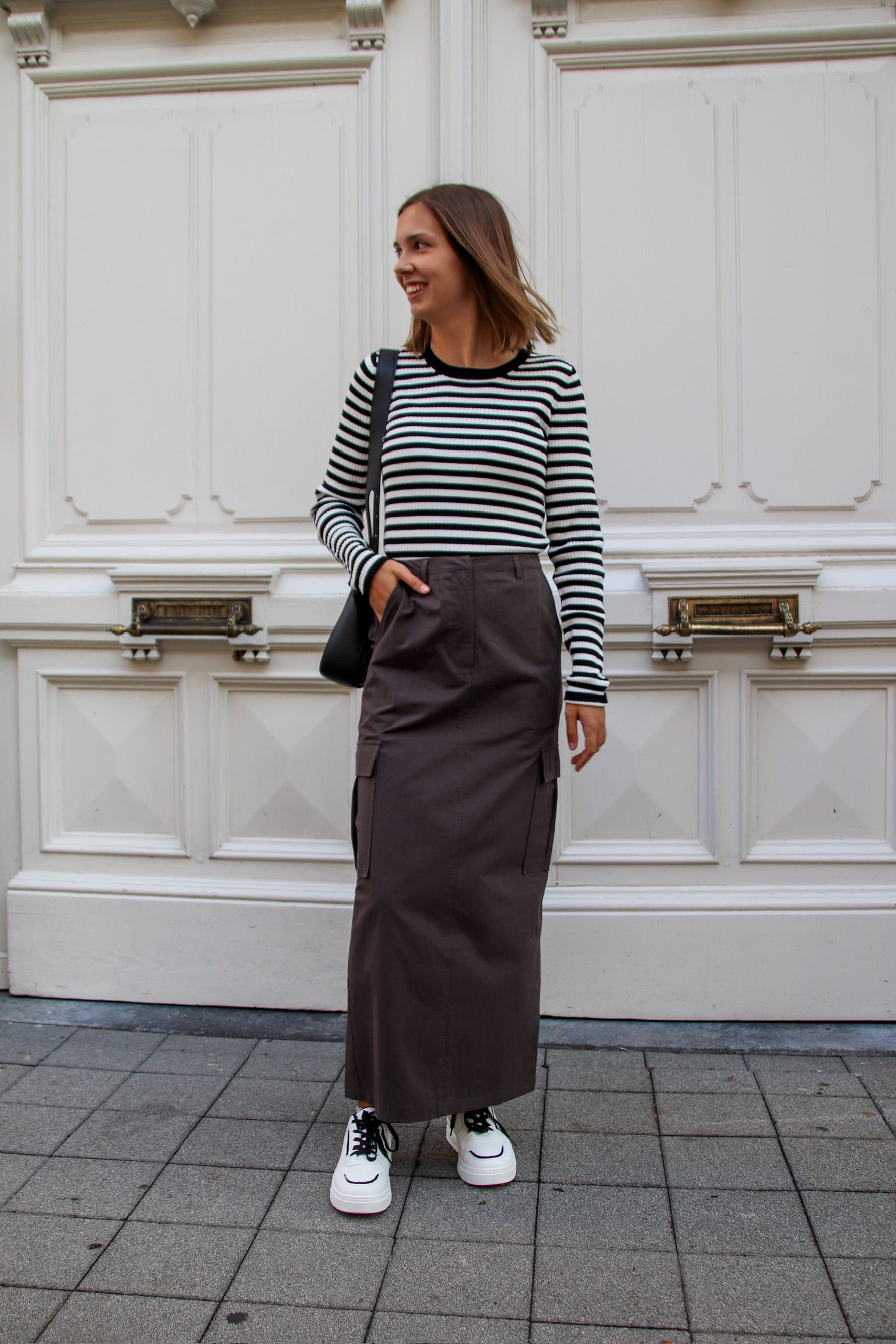 Newyork cargo maxi skirt