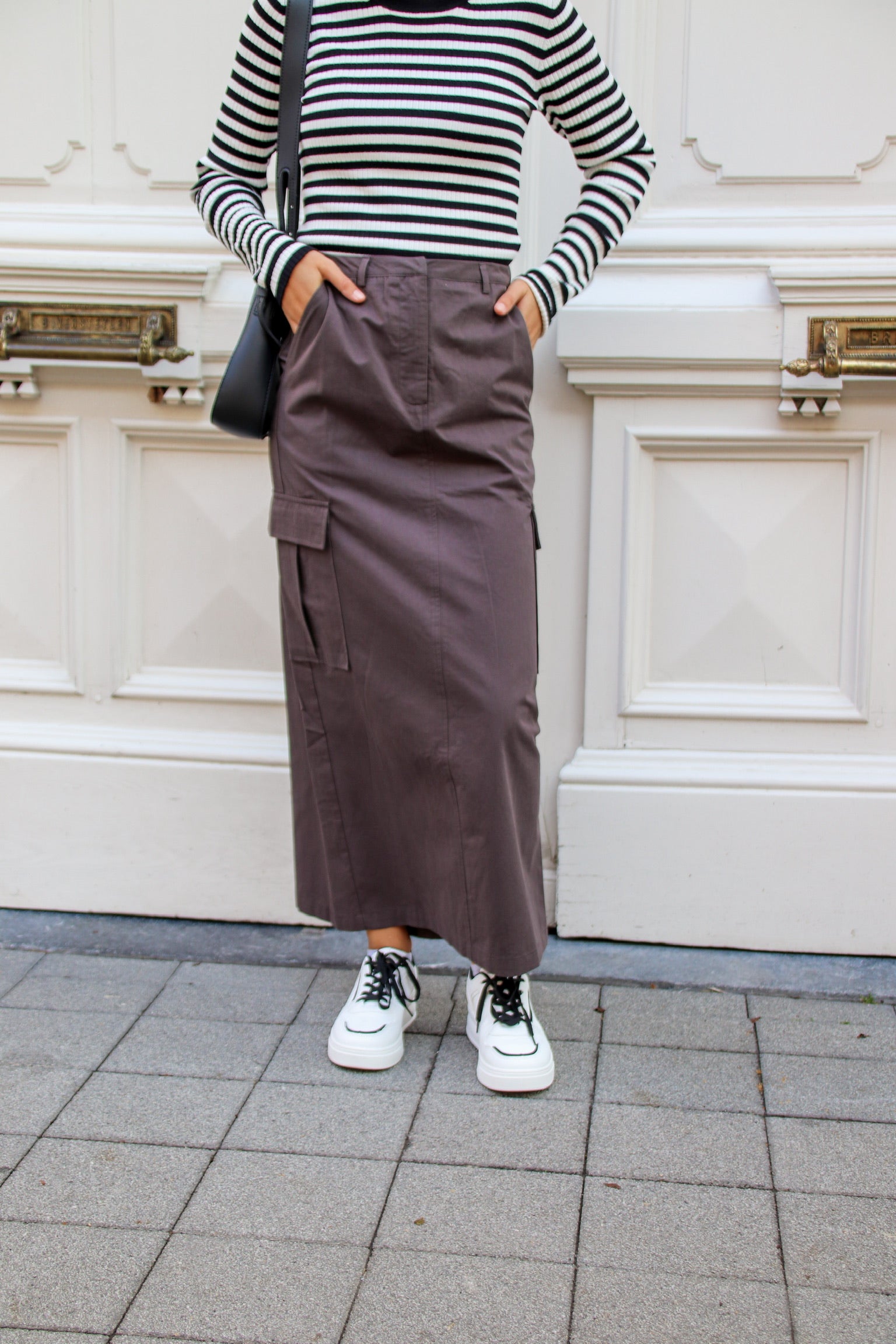 Newyork cargo maxi skirt