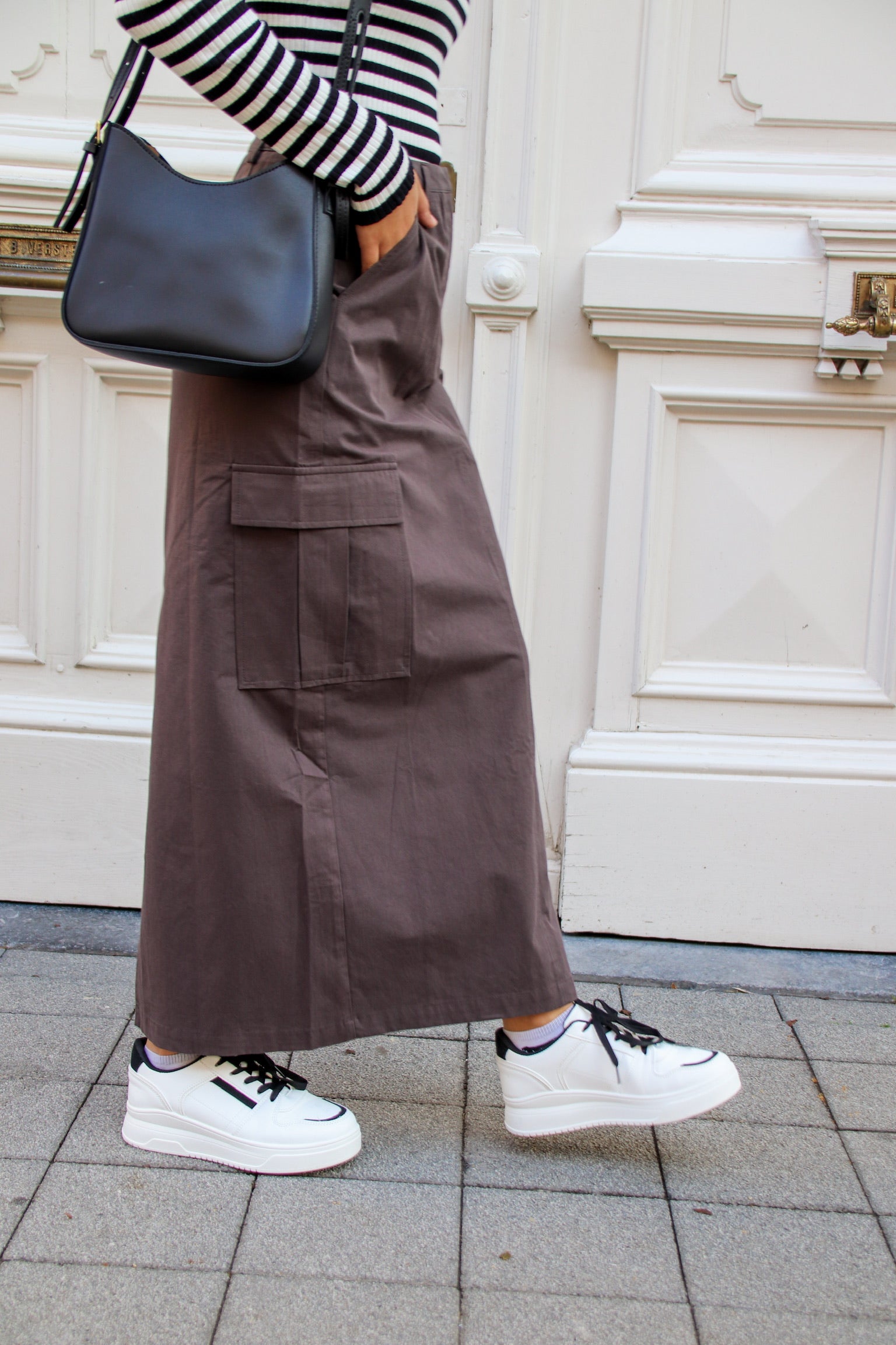 Newyork cargo maxi skirt