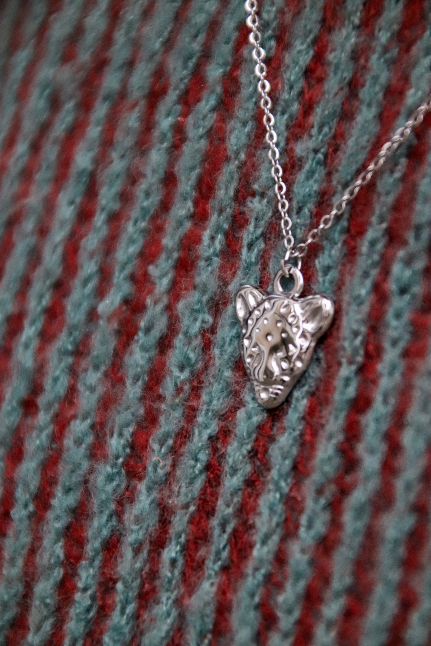 Panterhead necklace silver