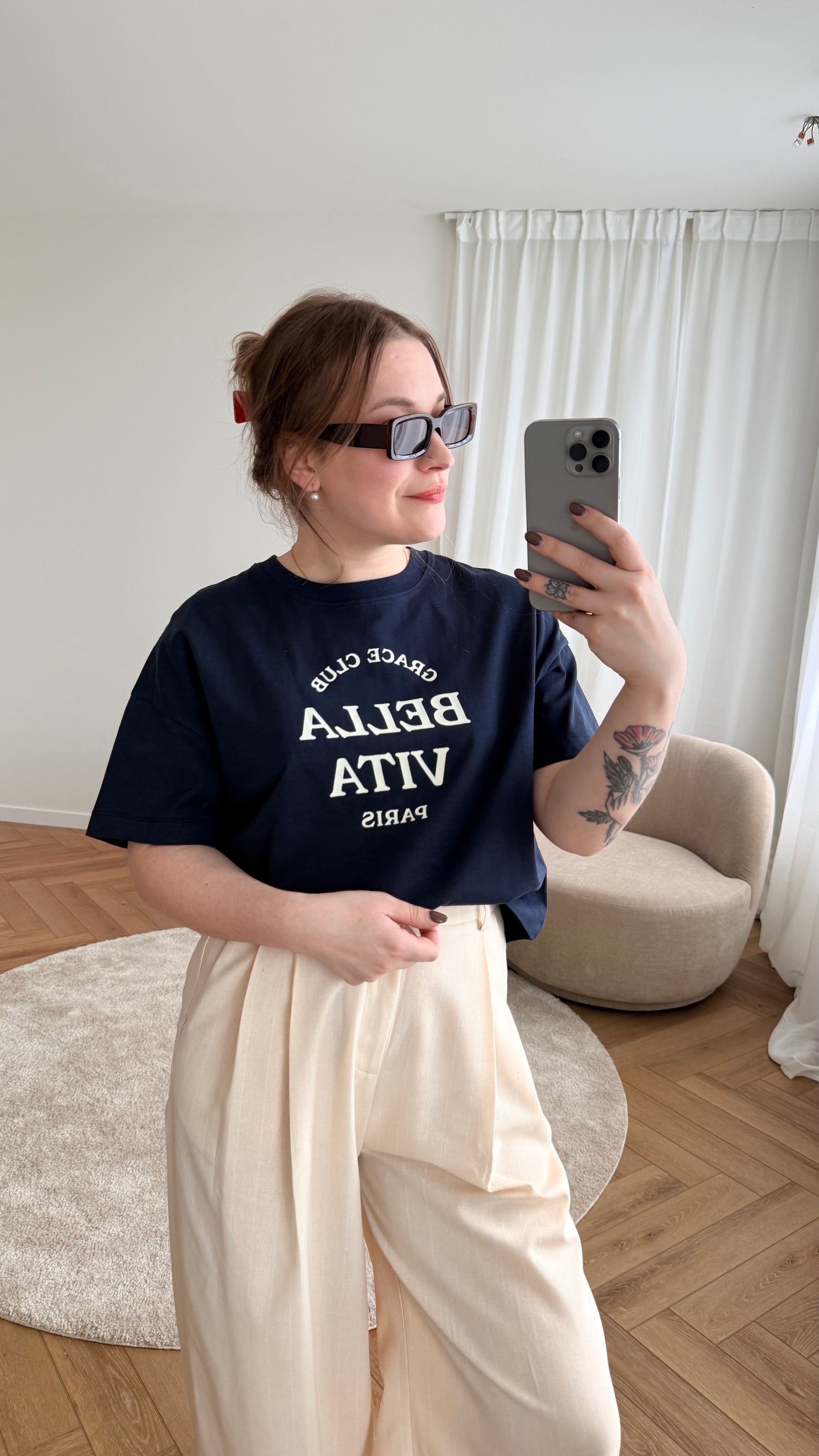 Bella Vita t-shirt navy
