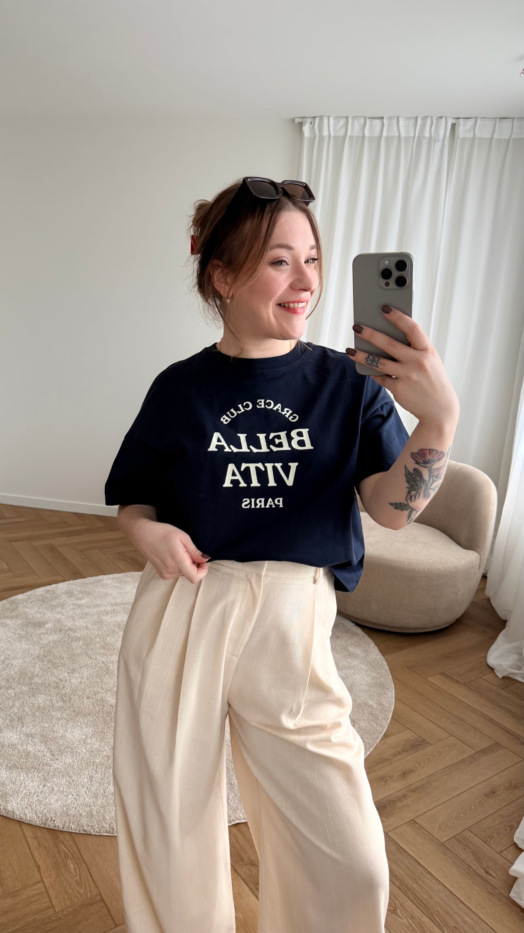 Bella Vita t-shirt navy