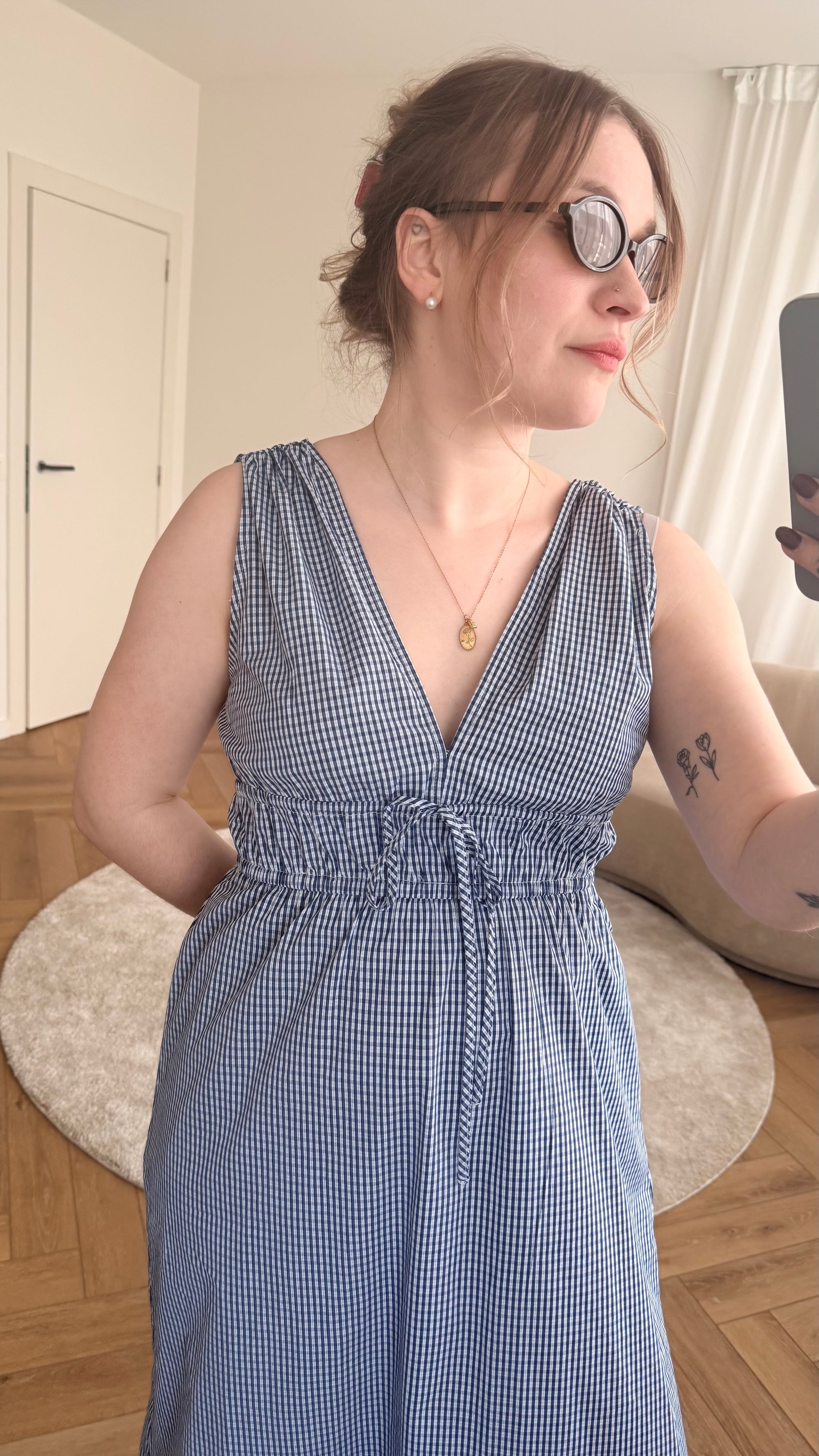 Velmira check dress