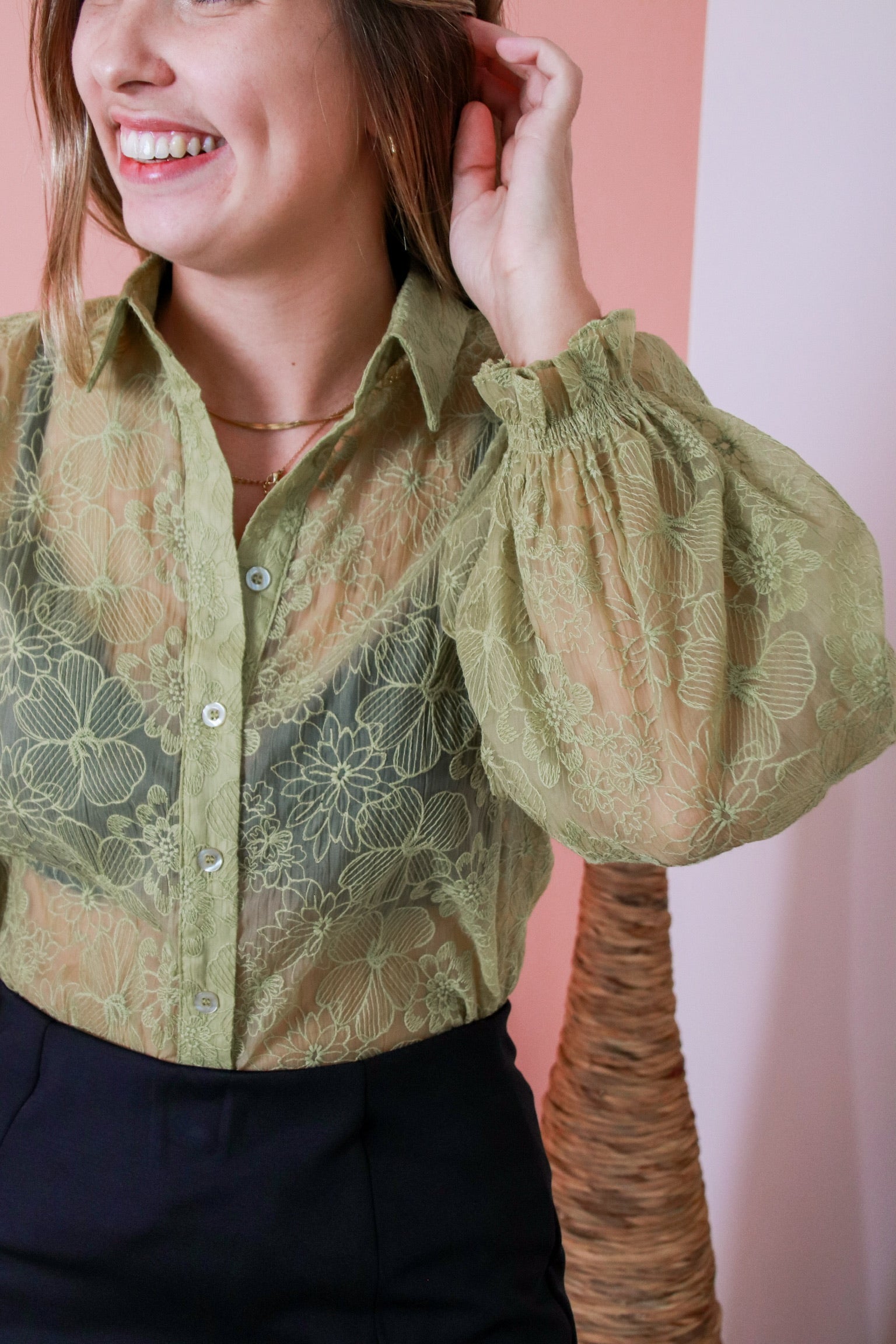 Maura blouse olive