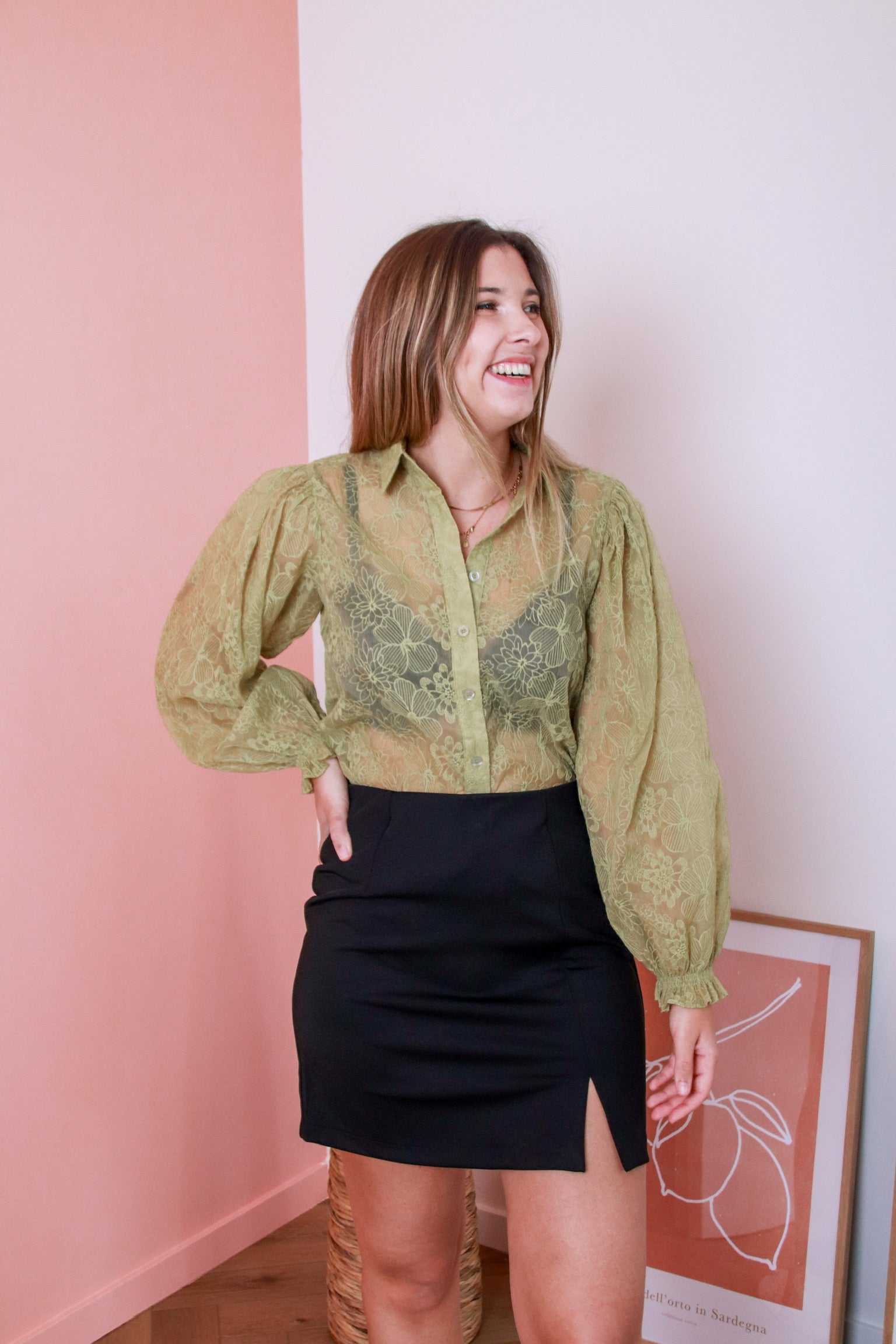 Maura blouse olive