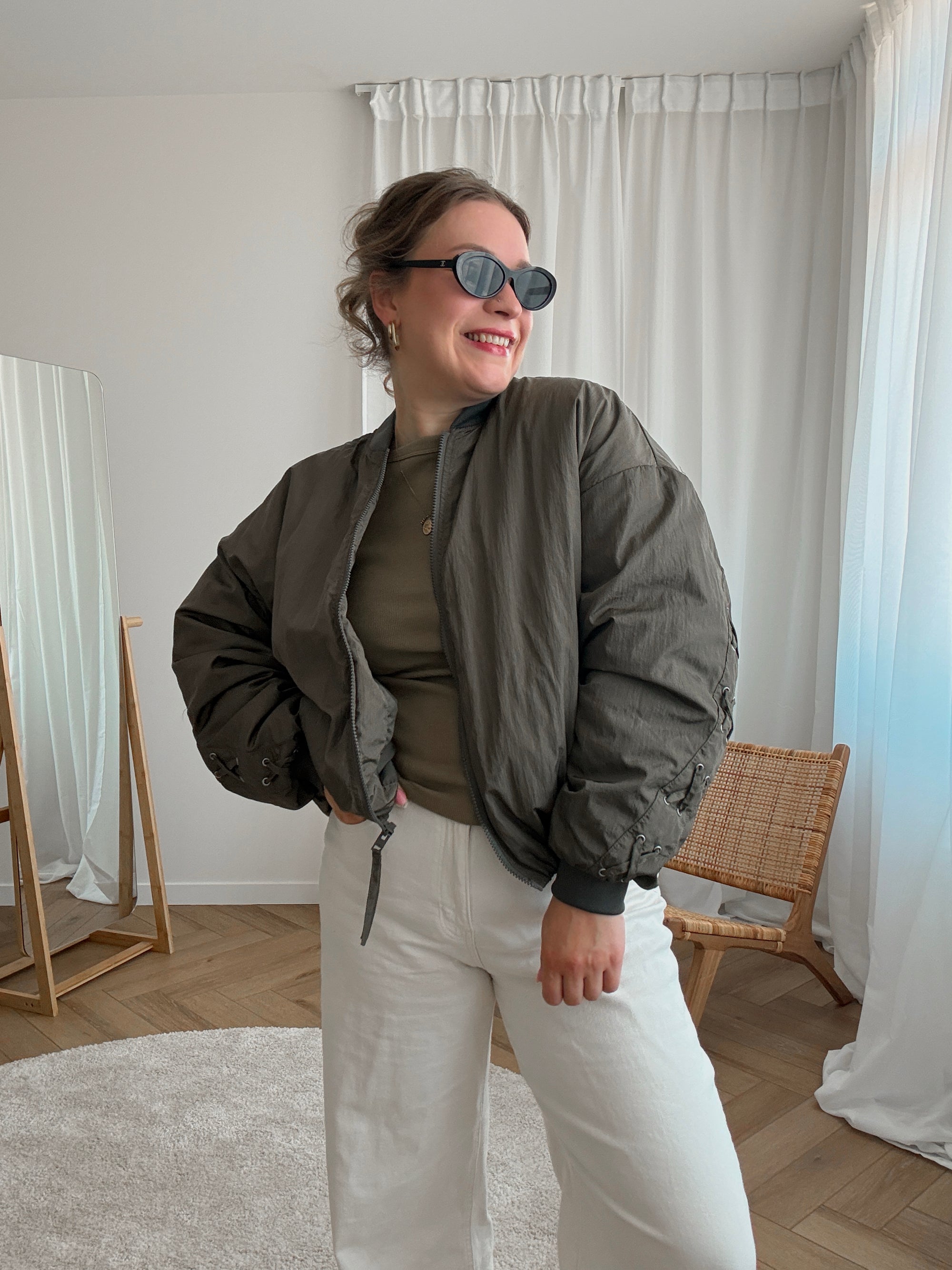 Ember bomber jacket khaki