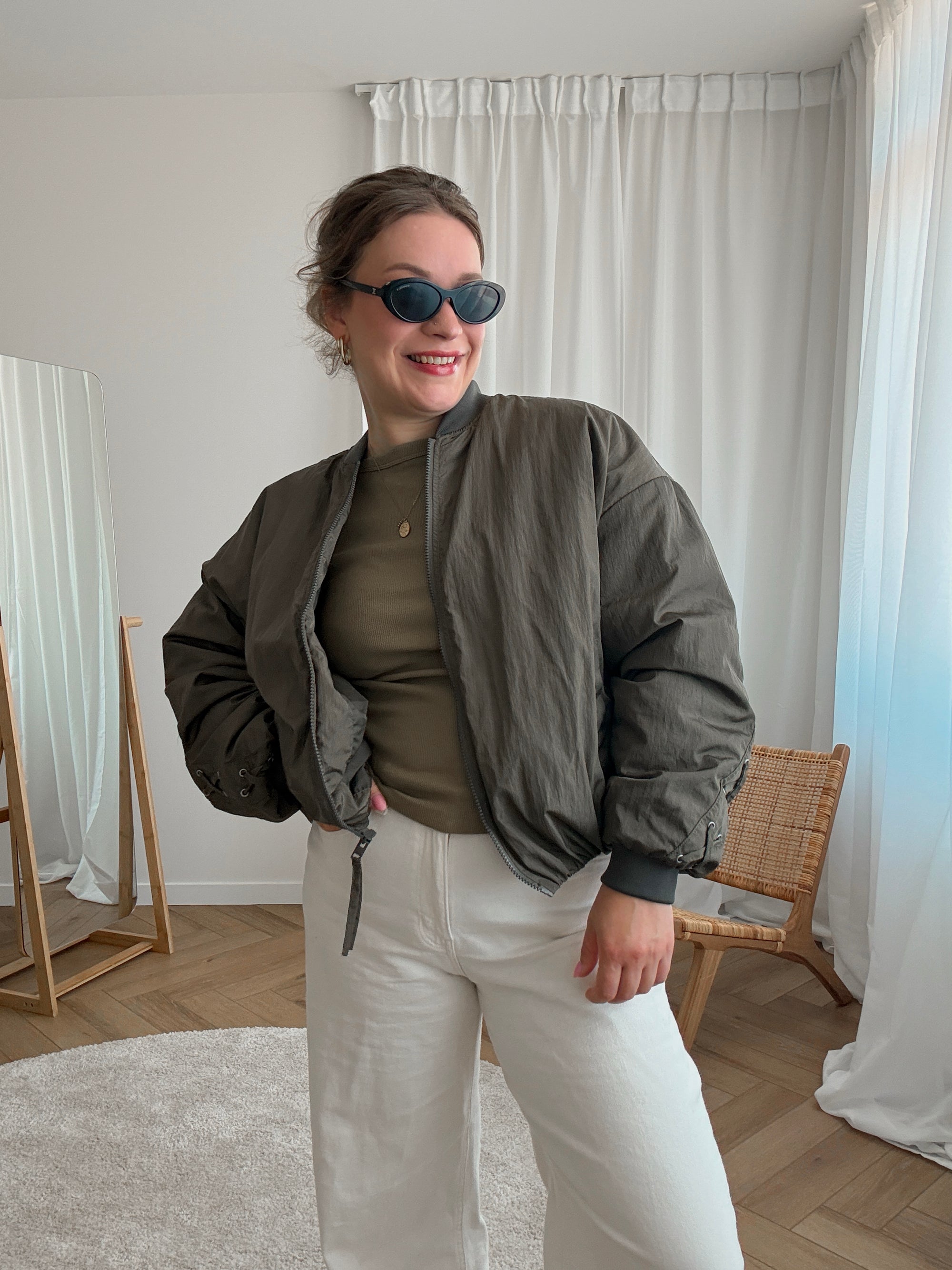 Ember bomber jacket khaki
