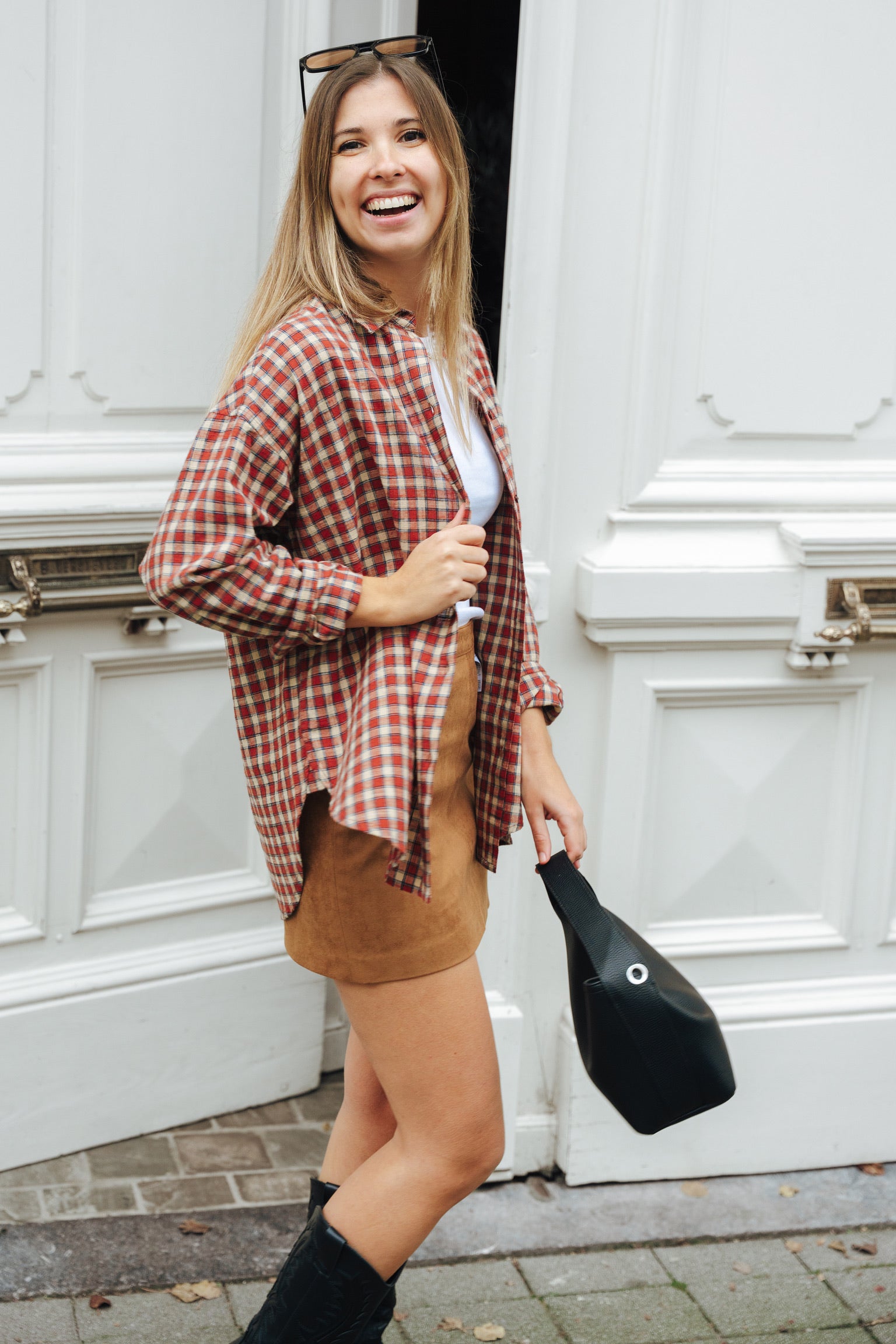 Jamie check shirt rust