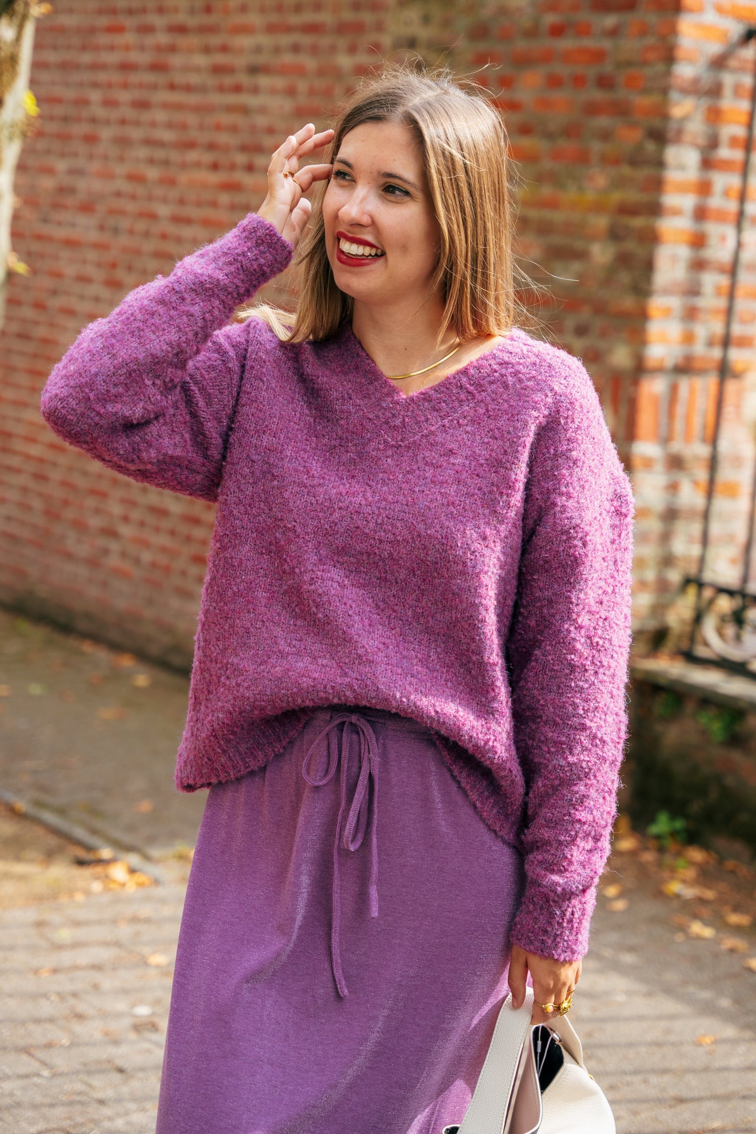 Lena knit purple