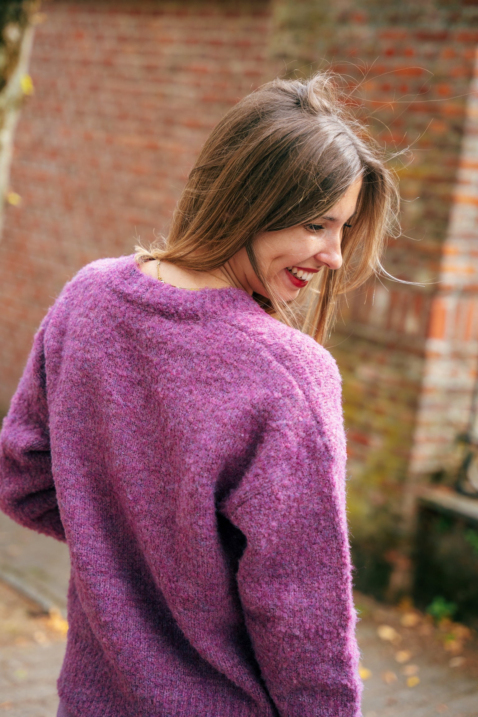 Lena knit purple