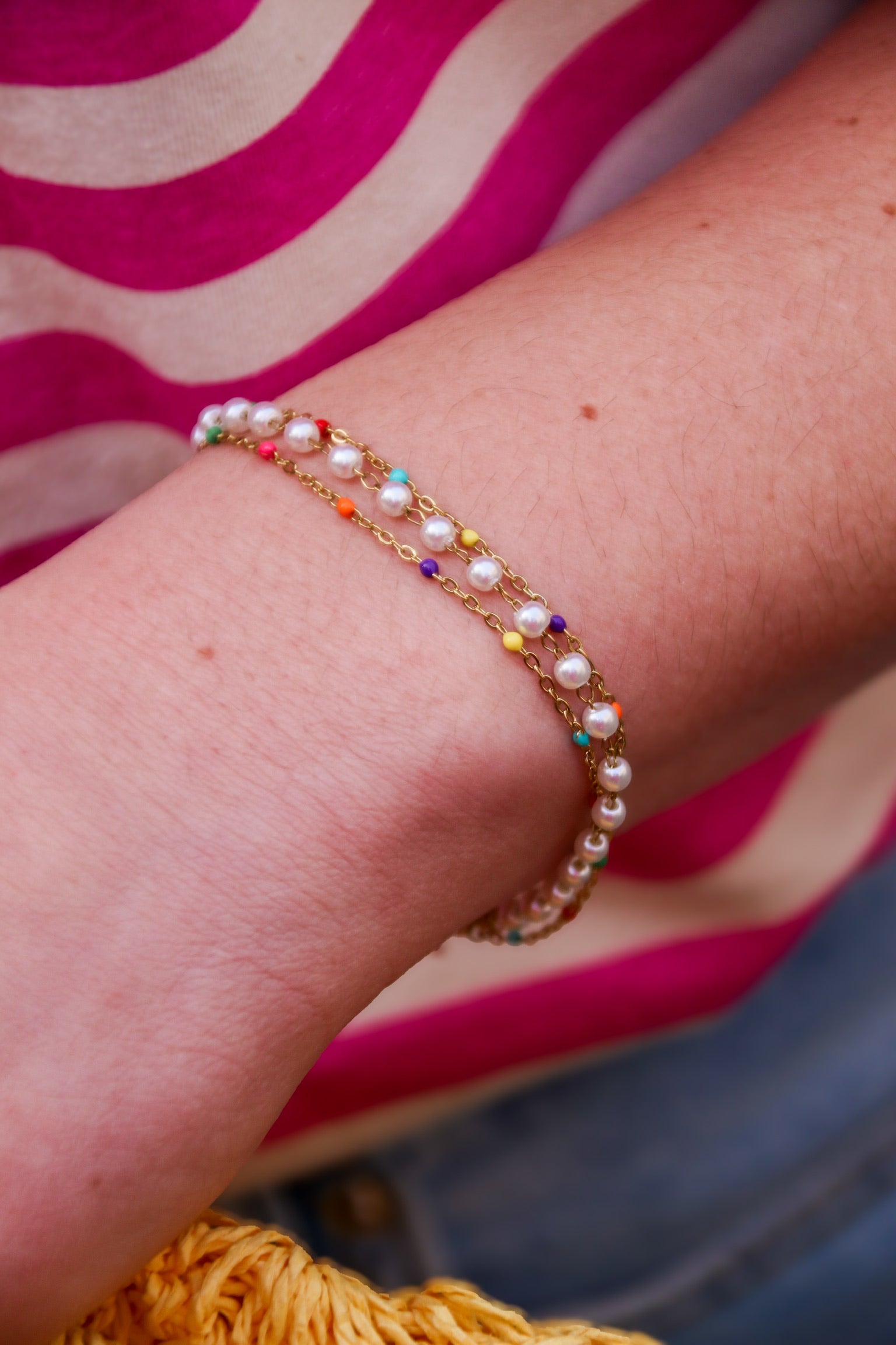 Lustre layers bracelet multicolour