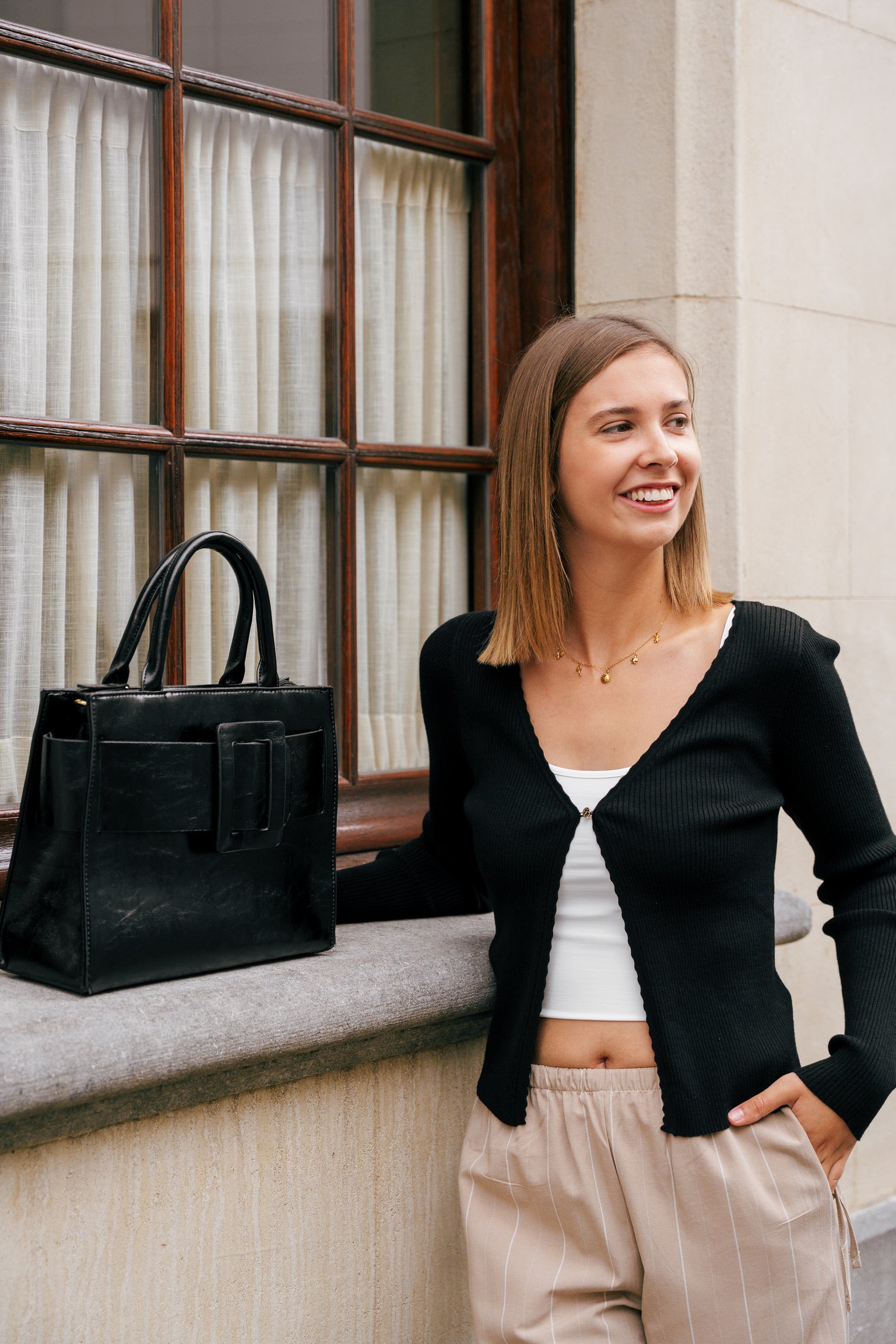 Mademoiselle cardigan black