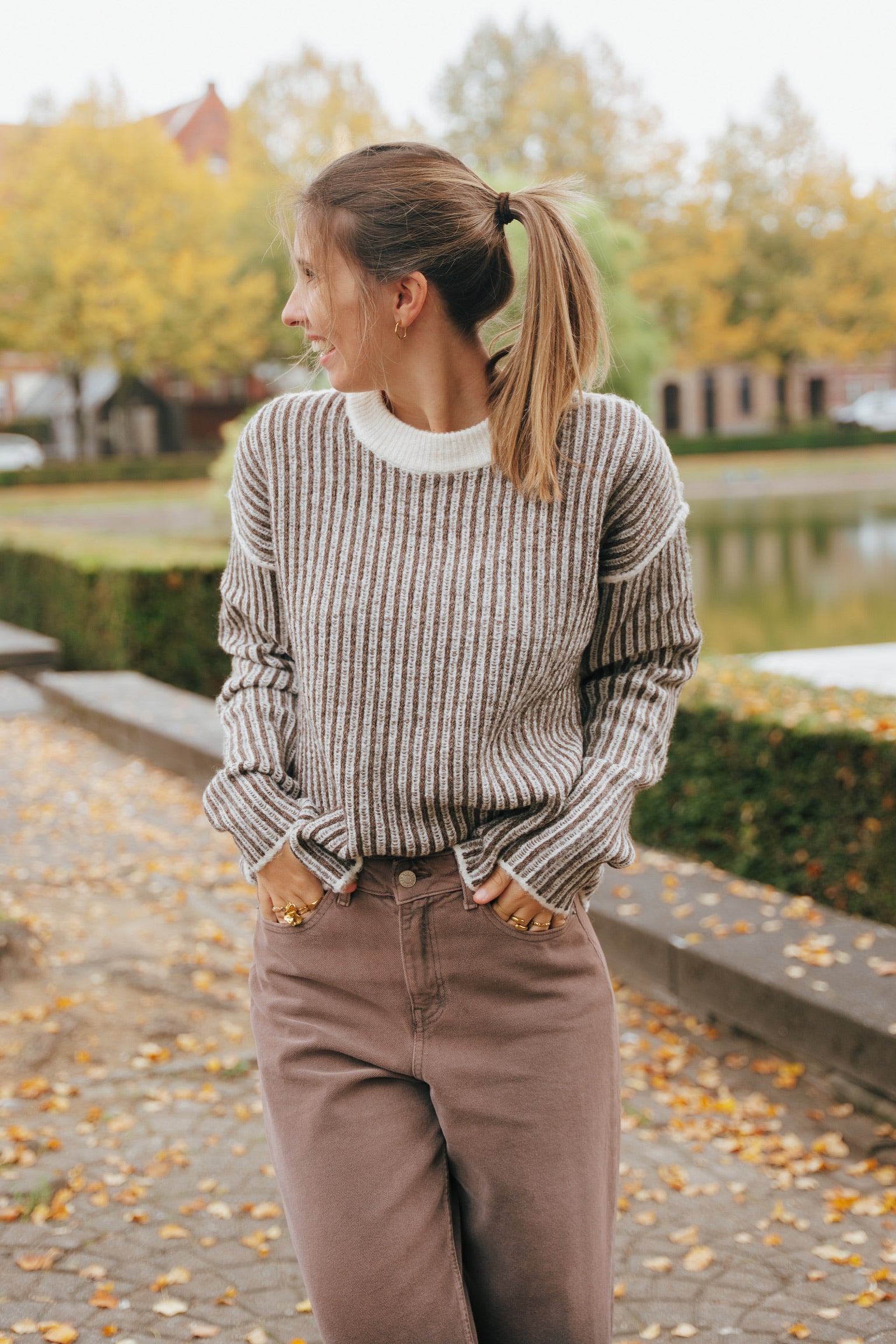 Maghna knit brown