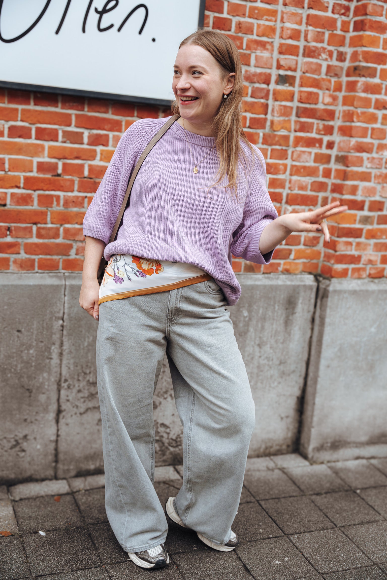 Tokyo wide jeans light grey