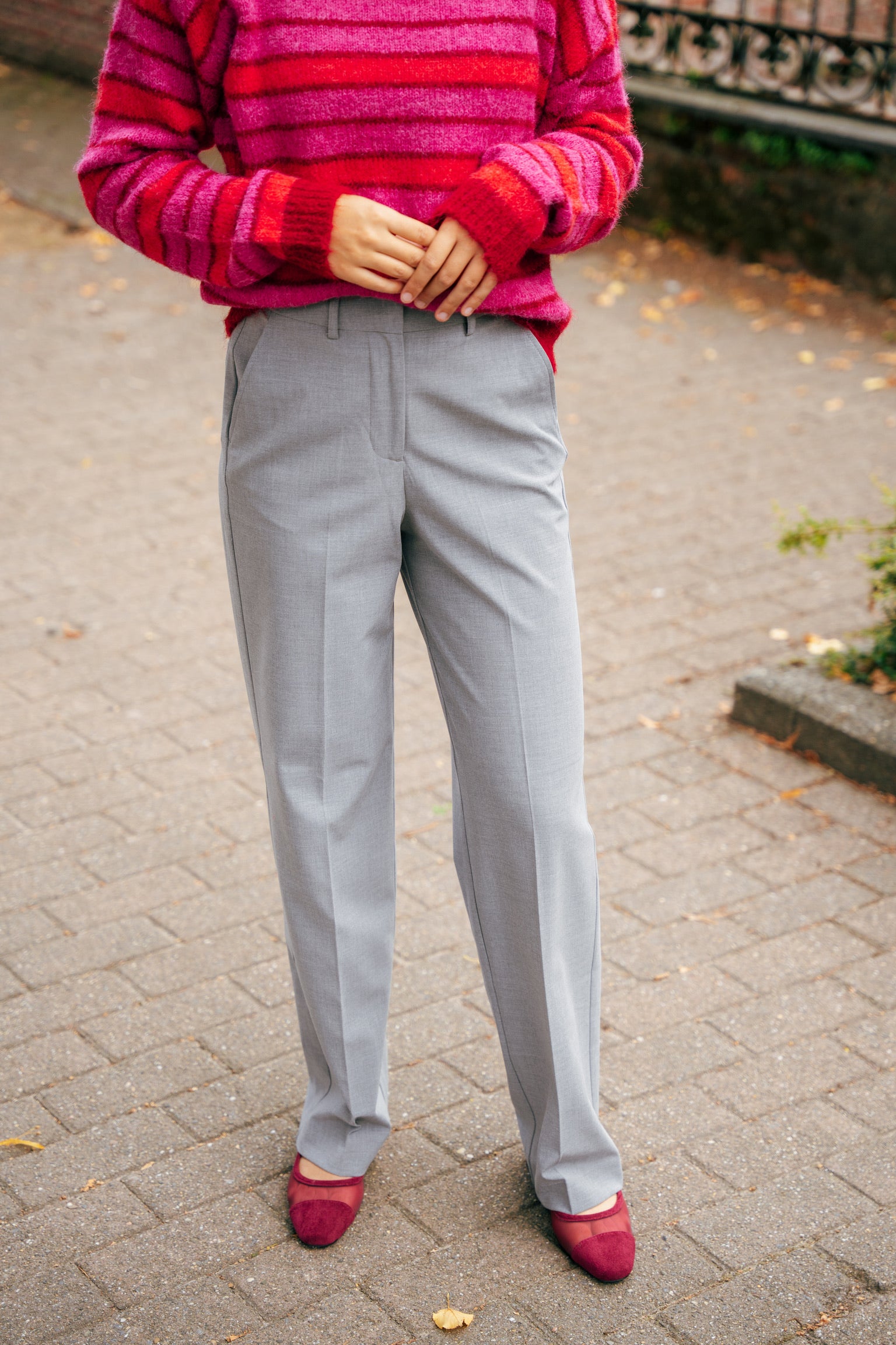 Mary pants grey melange