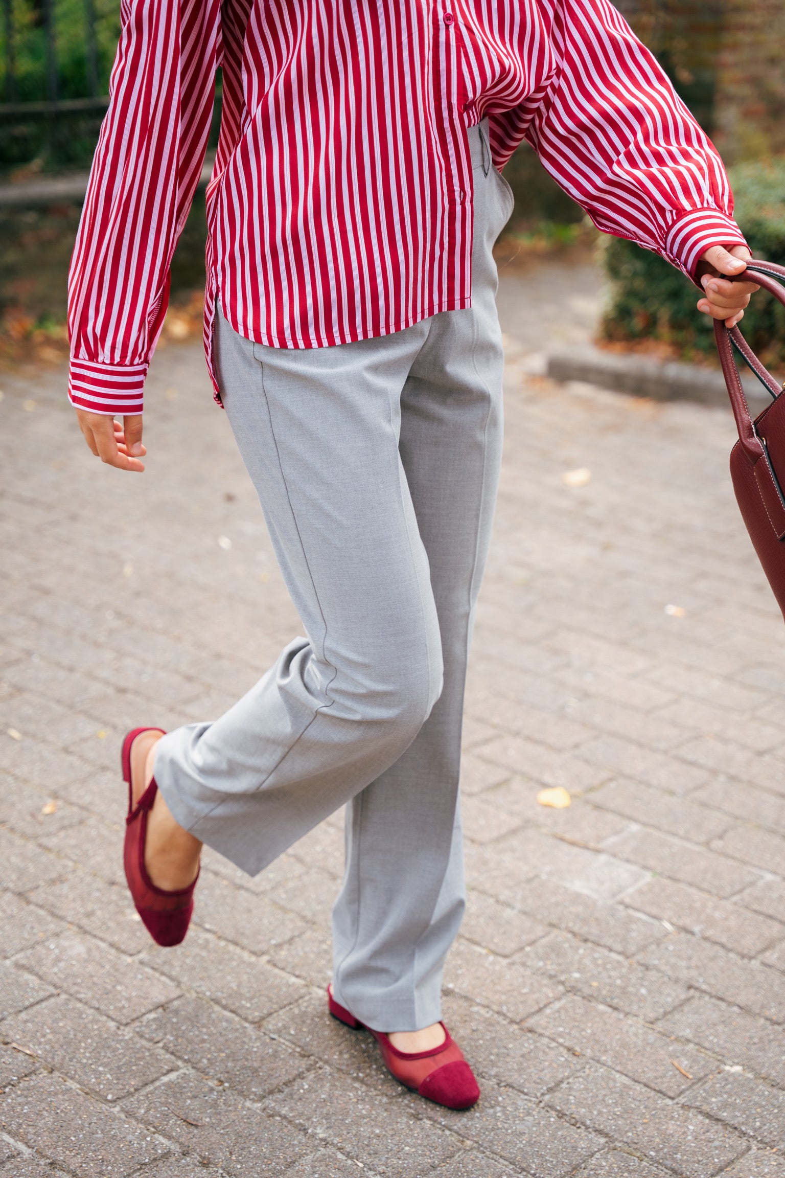 Mary pants grey melange