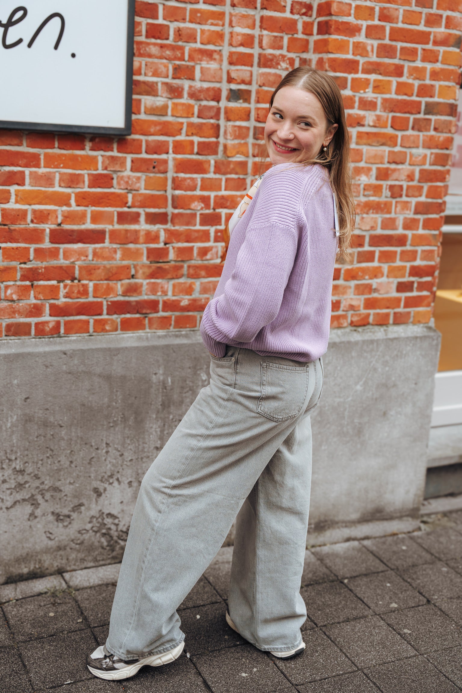 Tokyo wide jeans light grey