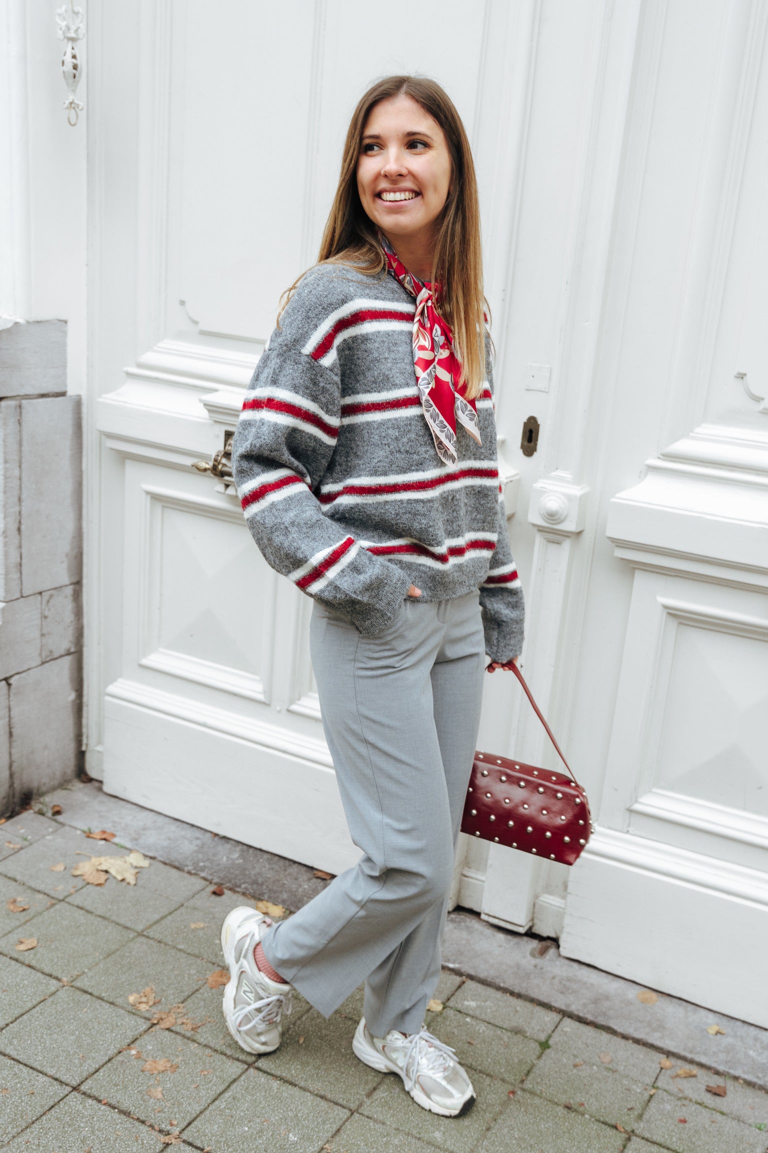 Mary pants grey melange