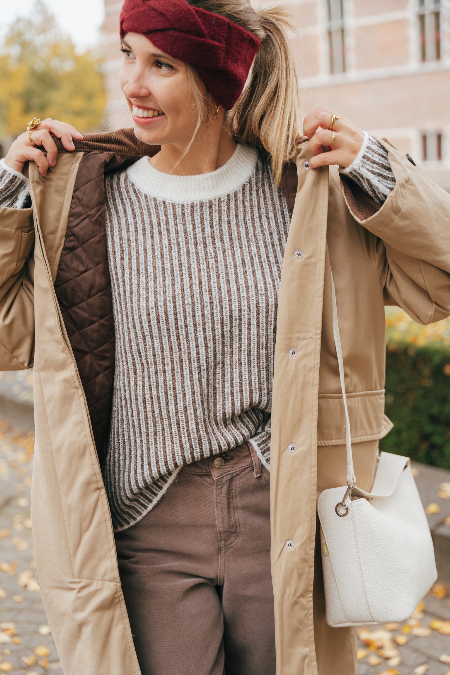 Mira trenchcoat camel