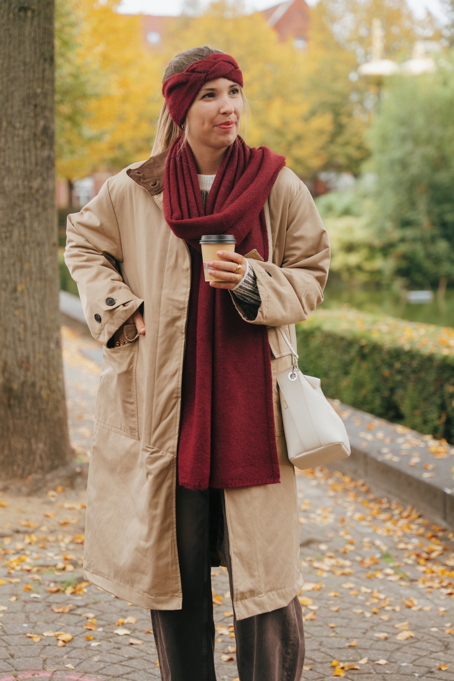 Mira trenchcoat camel