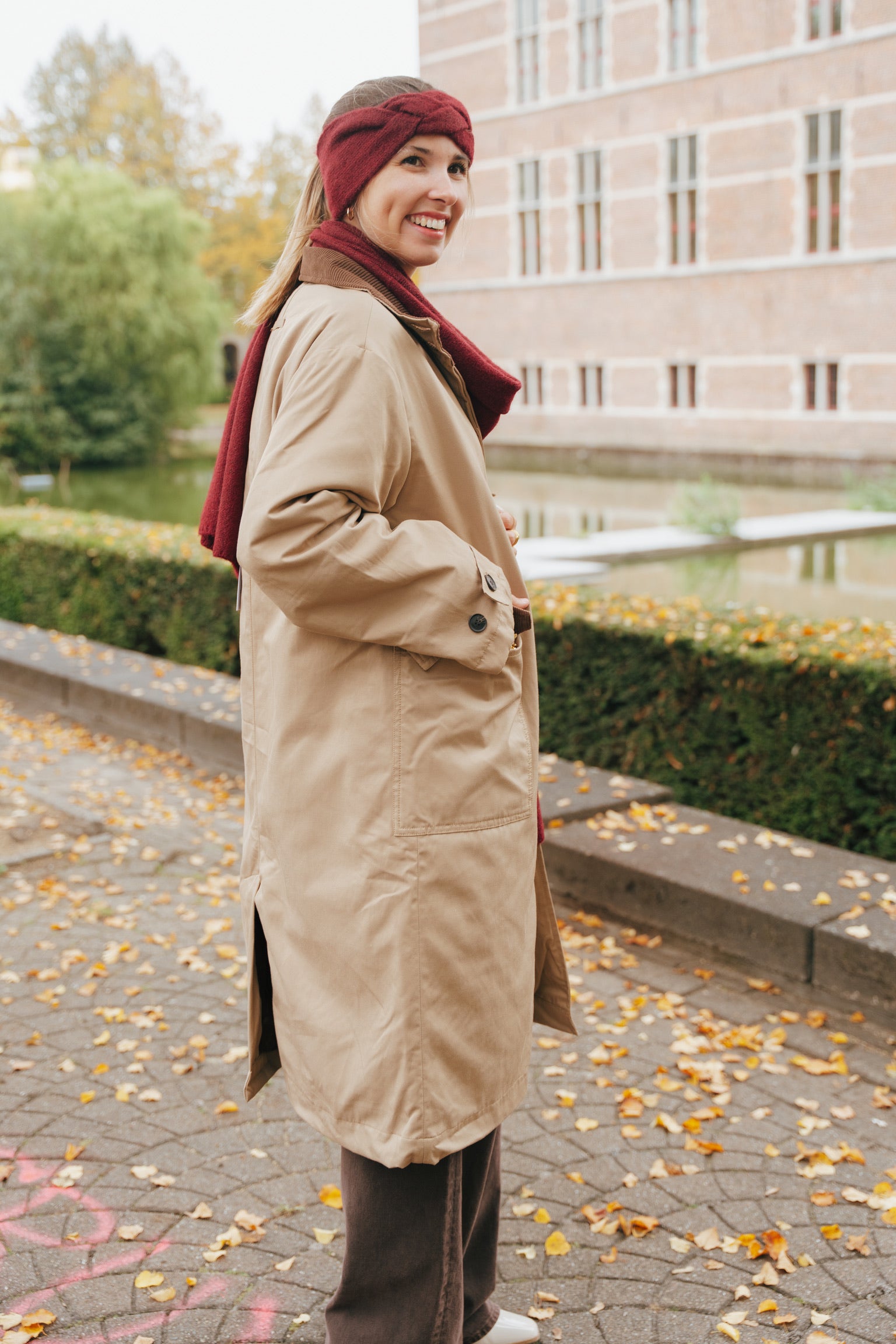 Mira trenchcoat camel