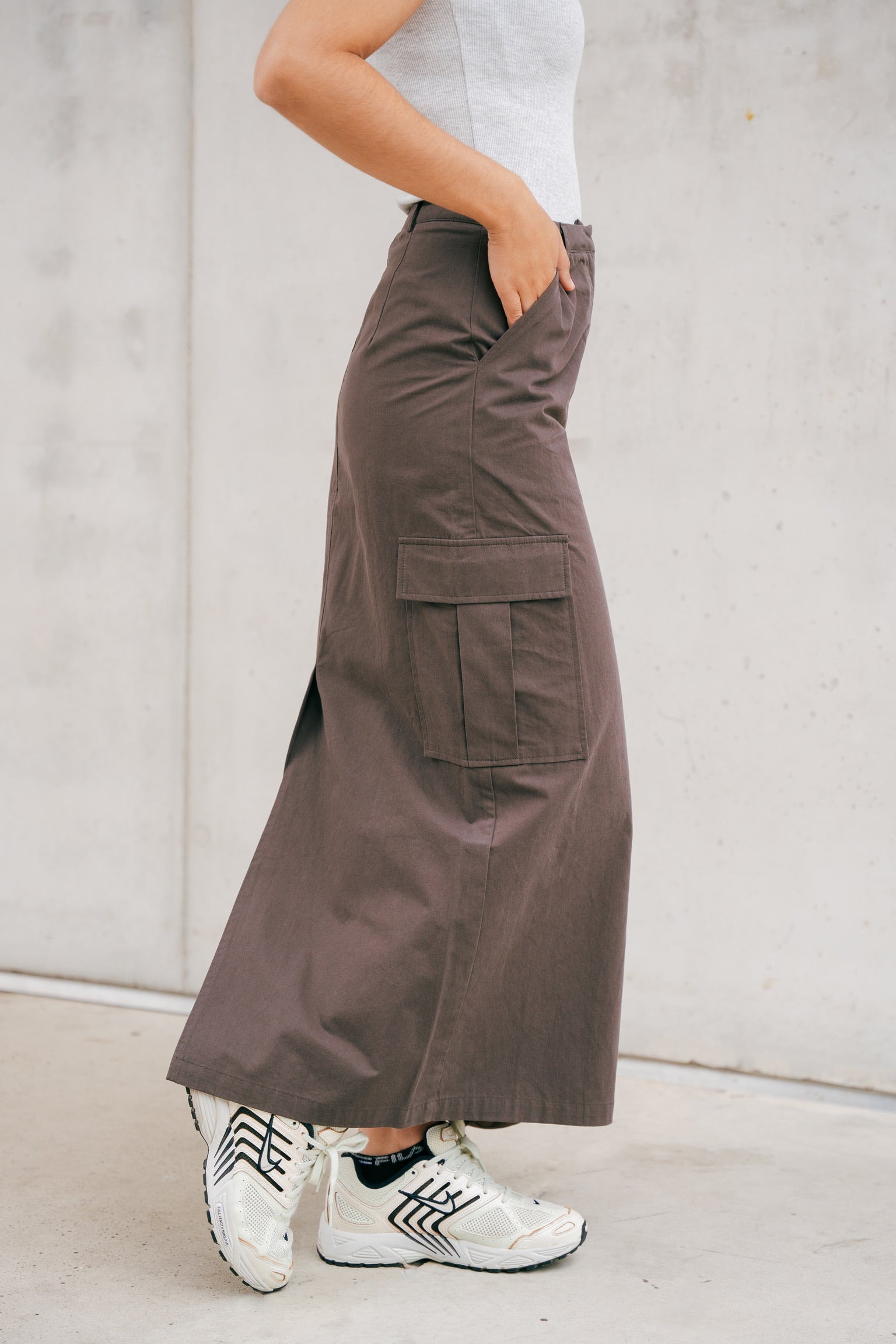 Newyork cargo maxi skirt