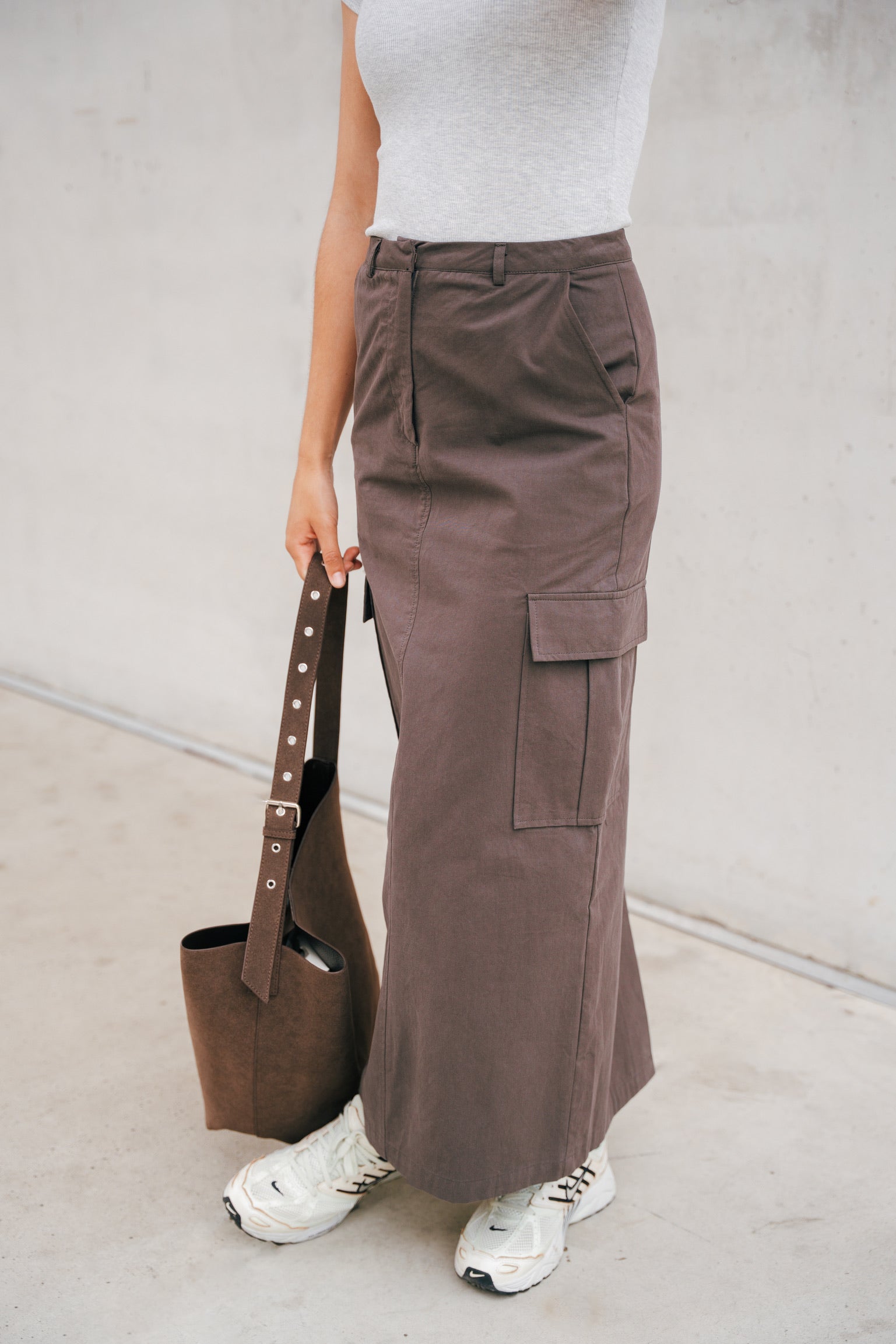 Newyork cargo maxi skirt