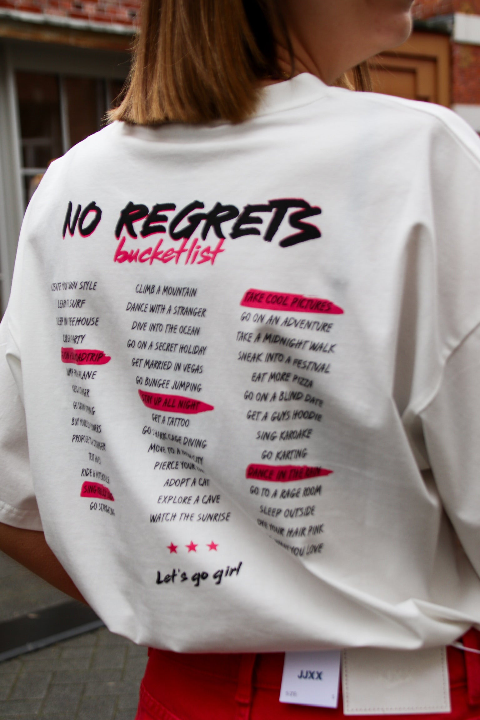 No regrets T-shirt white