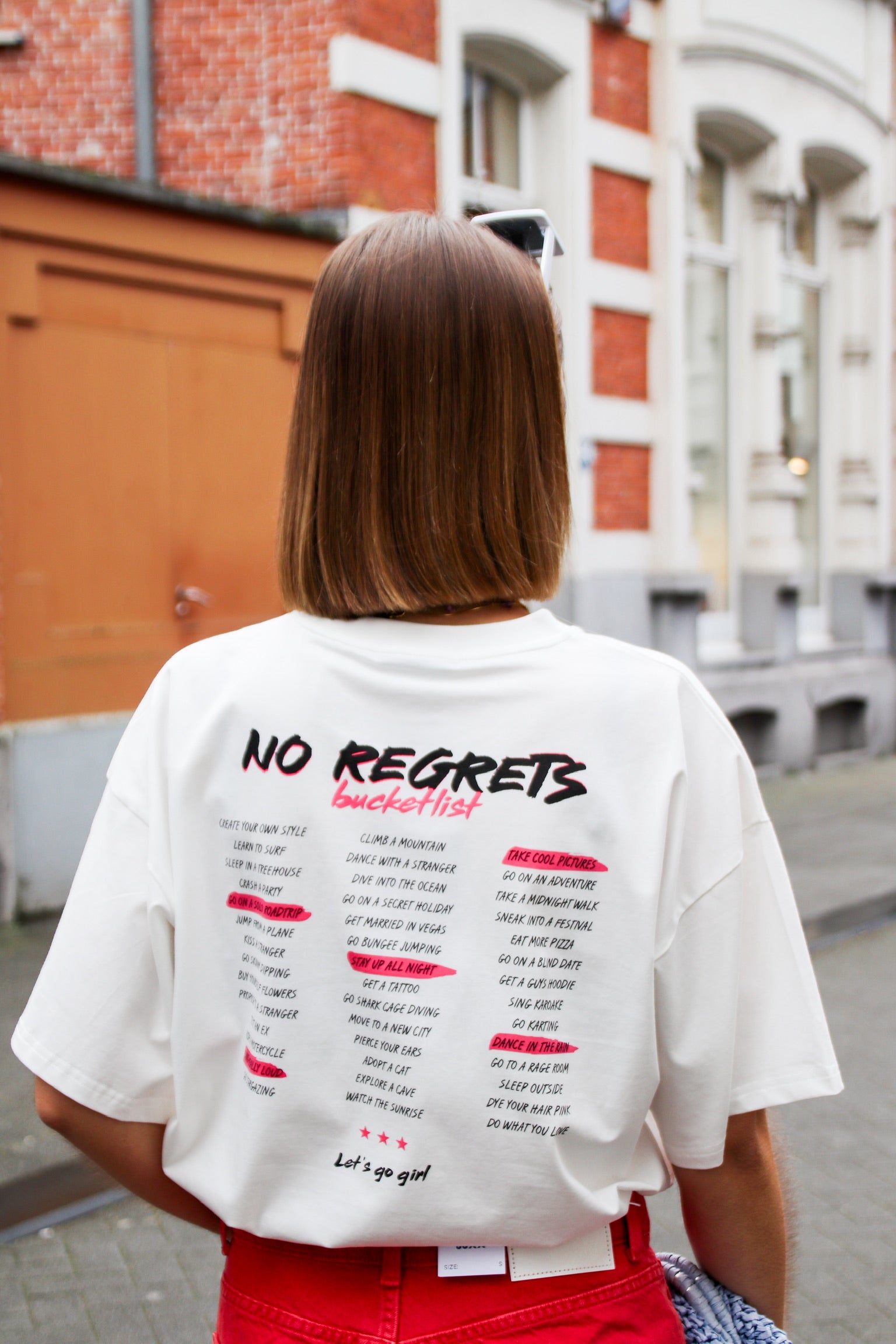 No regrets T-shirt white