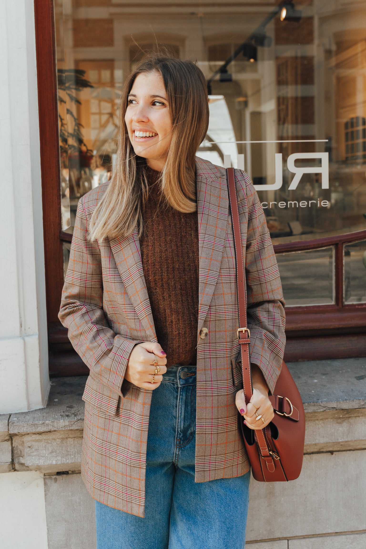 Nora blazer brown